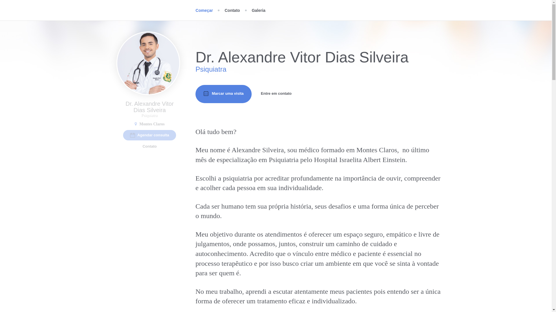 website screenshot of https://dralexandrepsiquiatria.com/