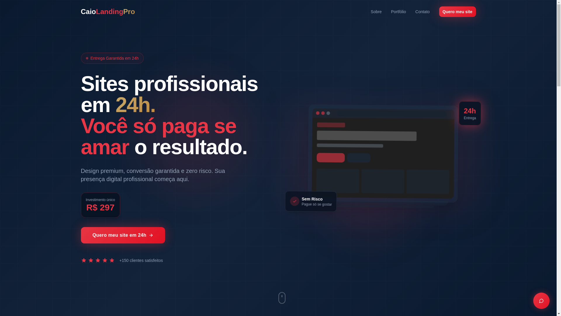 website screenshot of https://caiolandingpro.pro/