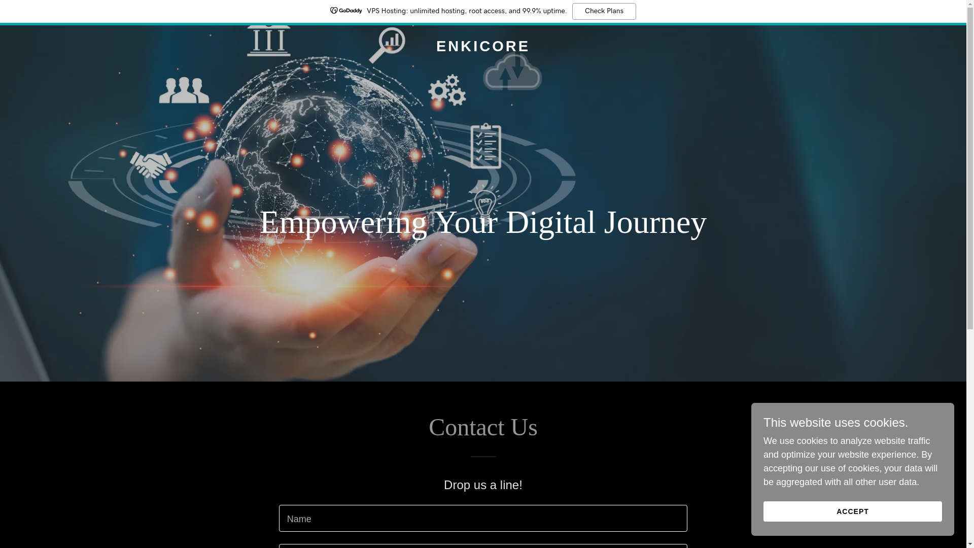 website screenshot of https://enkicore.com/