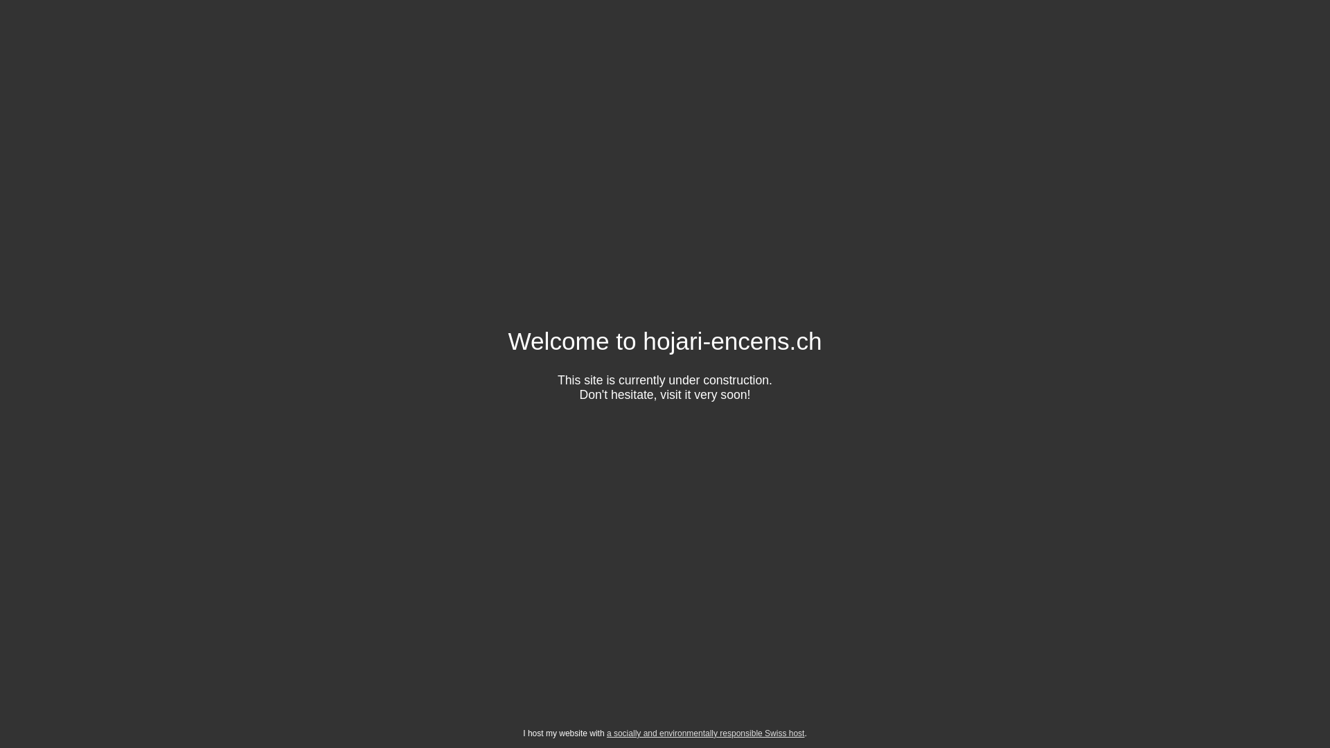 website screenshot of https://hojari-encens.ch/