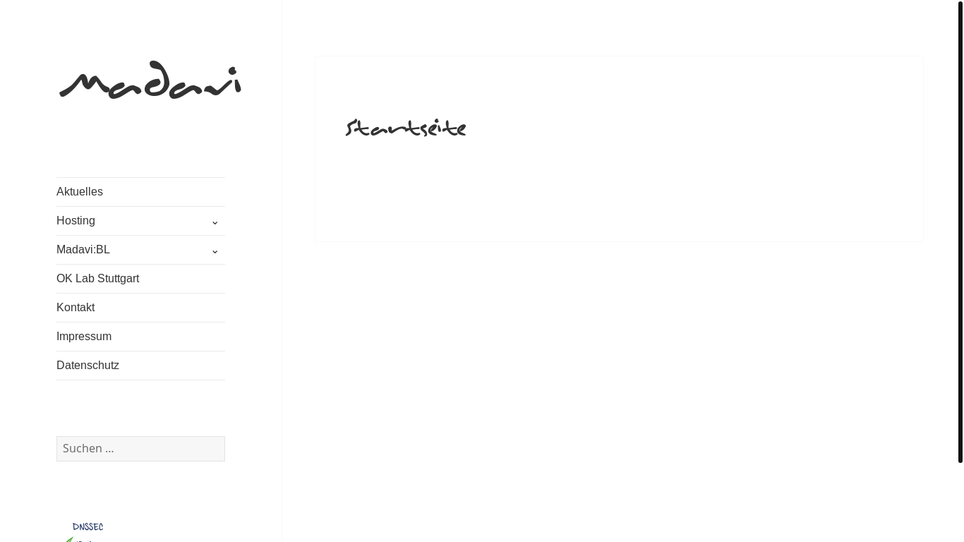 website screenshot of https://madavi.de