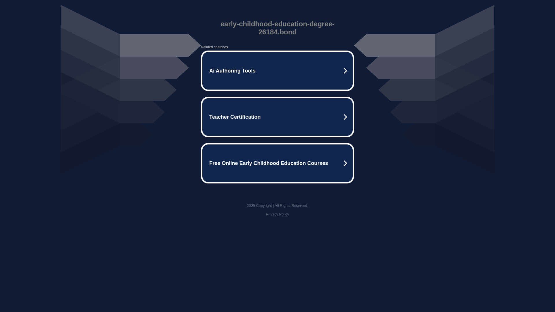 website screenshot of https://early-childhood-education-degree-26184.bond/