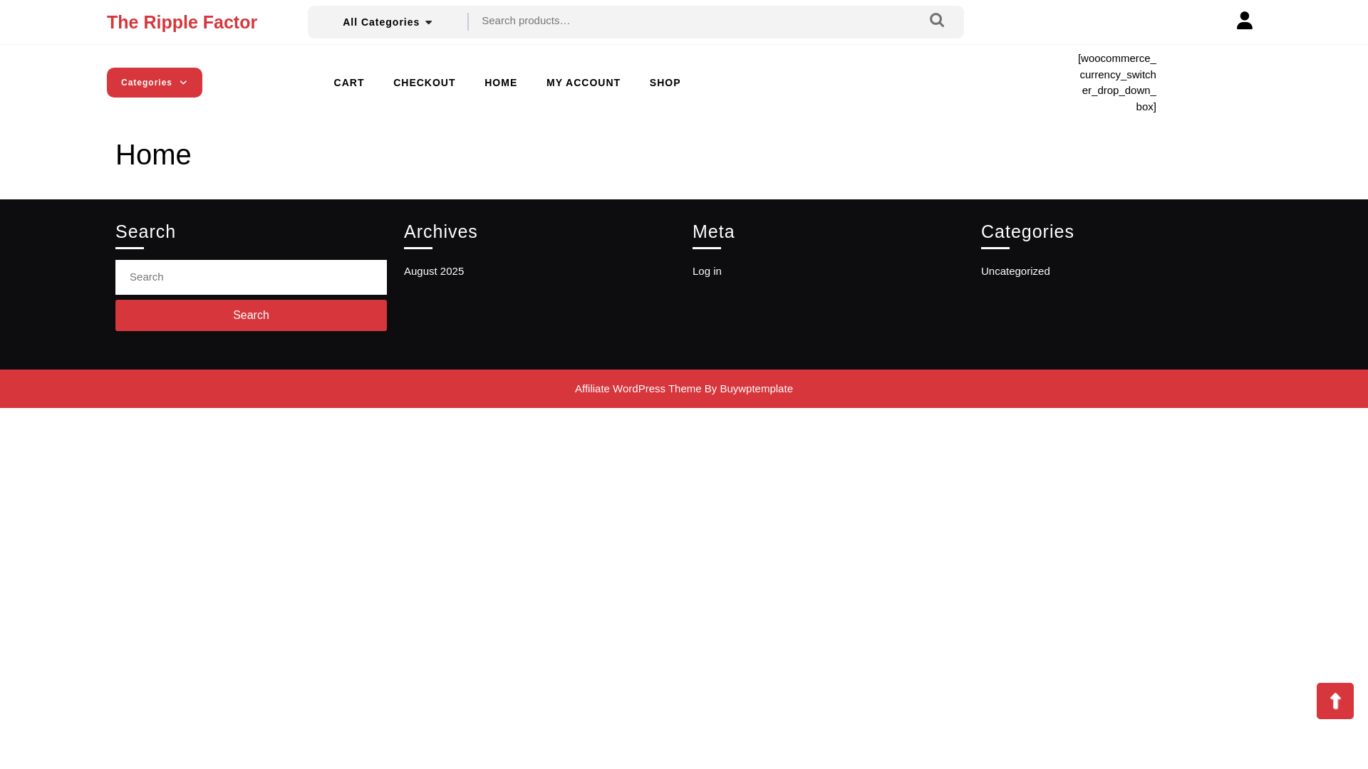 website screenshot of https://theripplefactor.in/