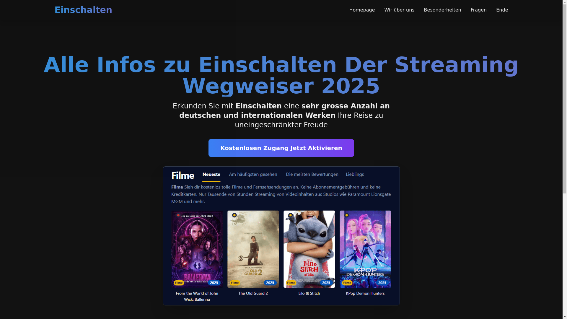 website screenshot of https://einschalten-oup2.pages.dev/