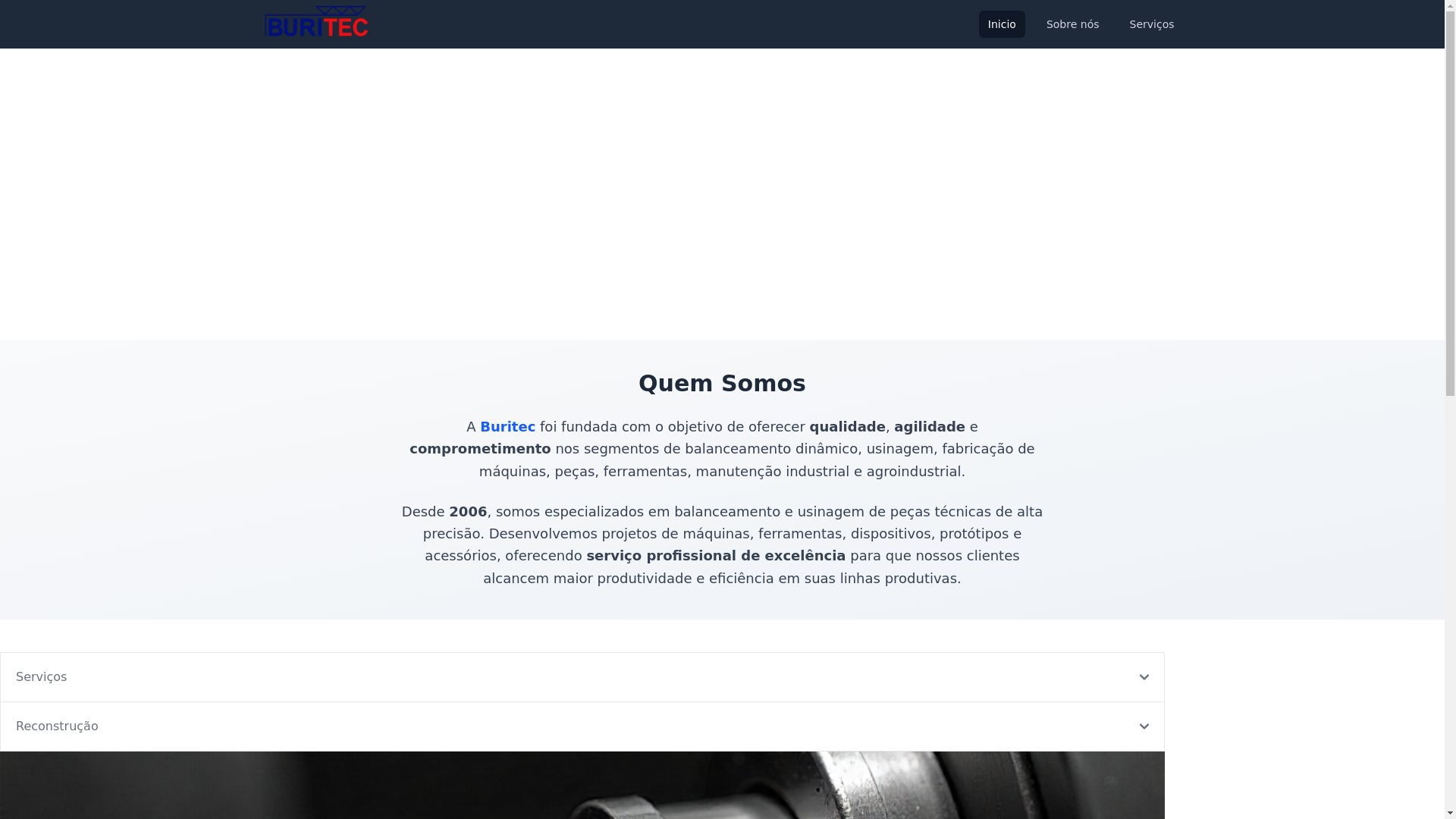 website screenshot of https://buritec.pages.dev/