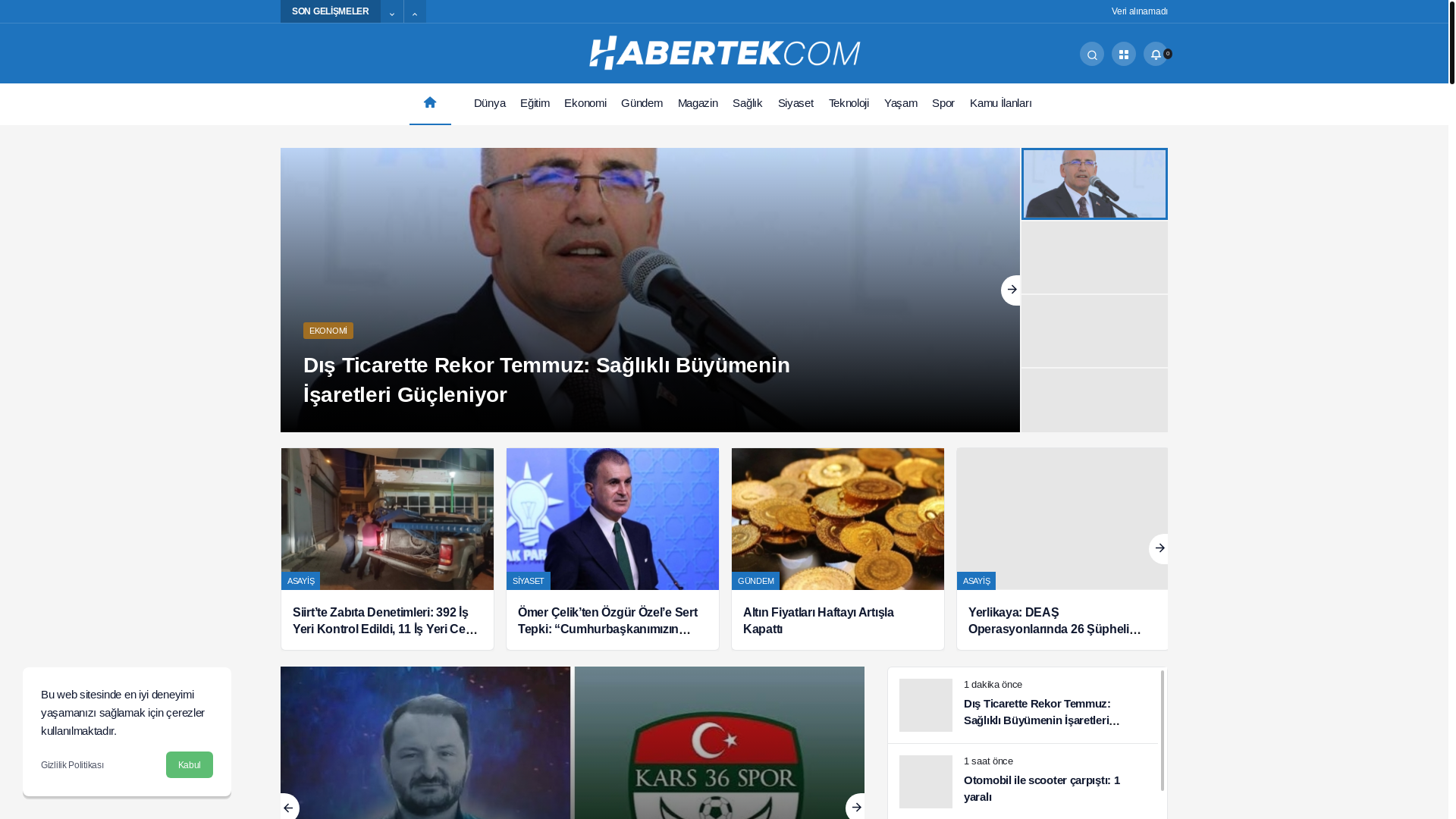 website screenshot of https://habertek.com