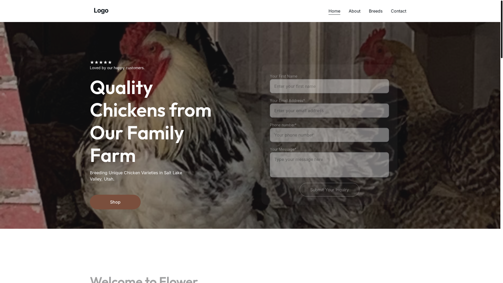 website screenshot of https://flowerpowerfamilyfarm.com/