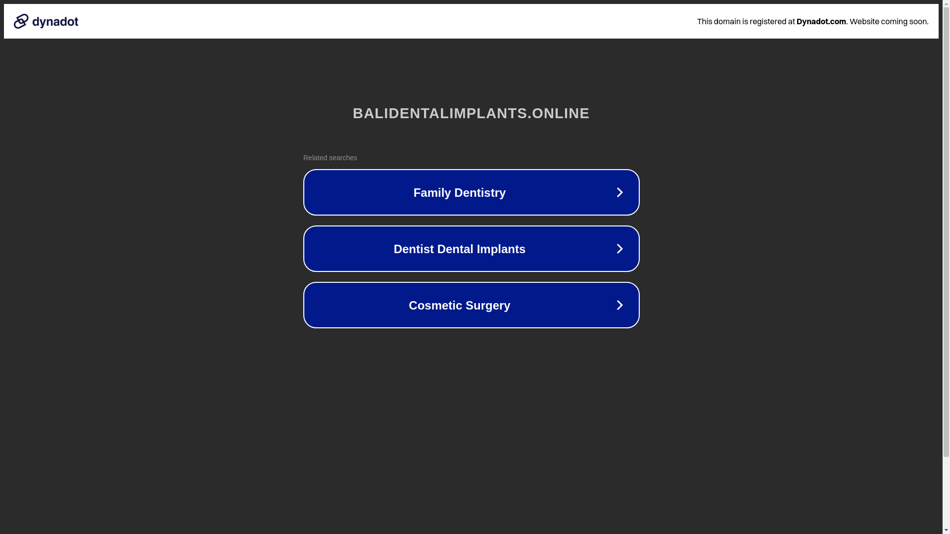 website screenshot of https://balidentalimplants.online/