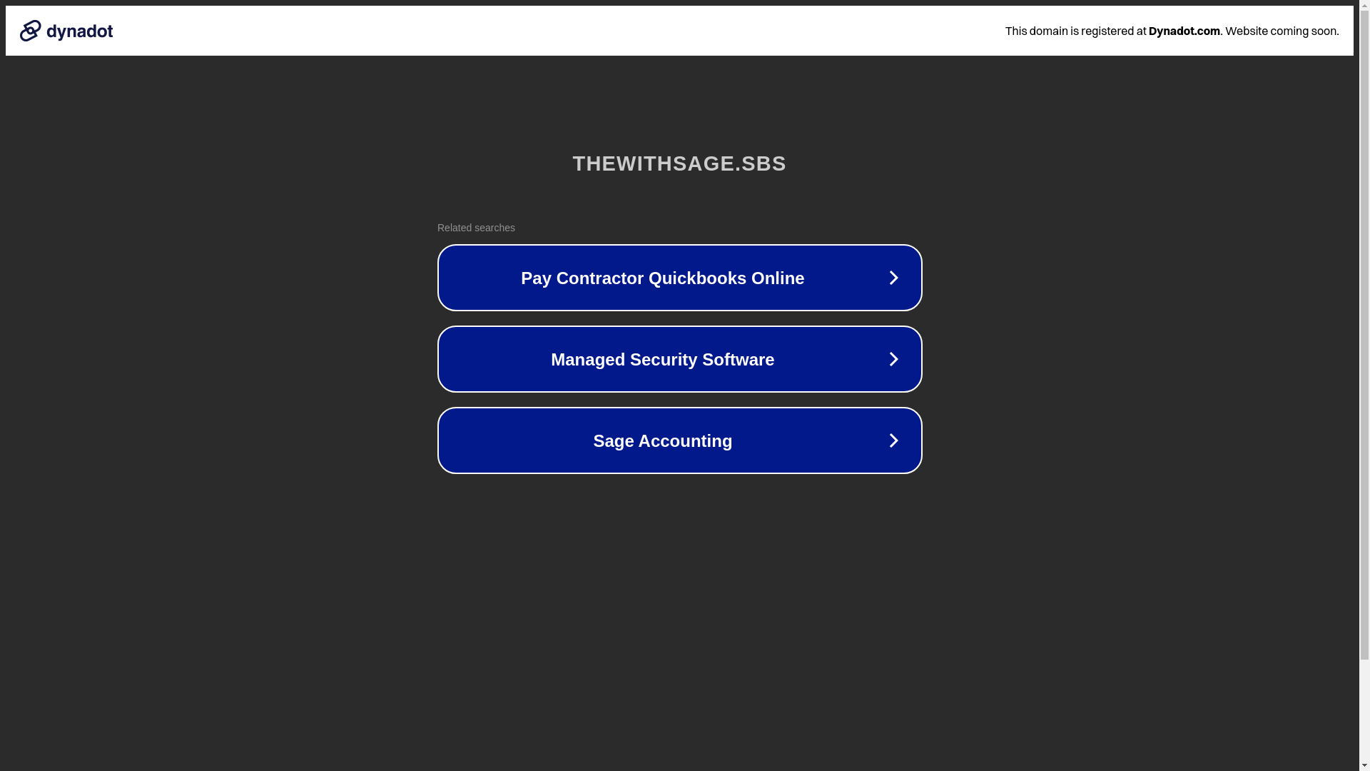 website screenshot of https://thewithsage.sbs/