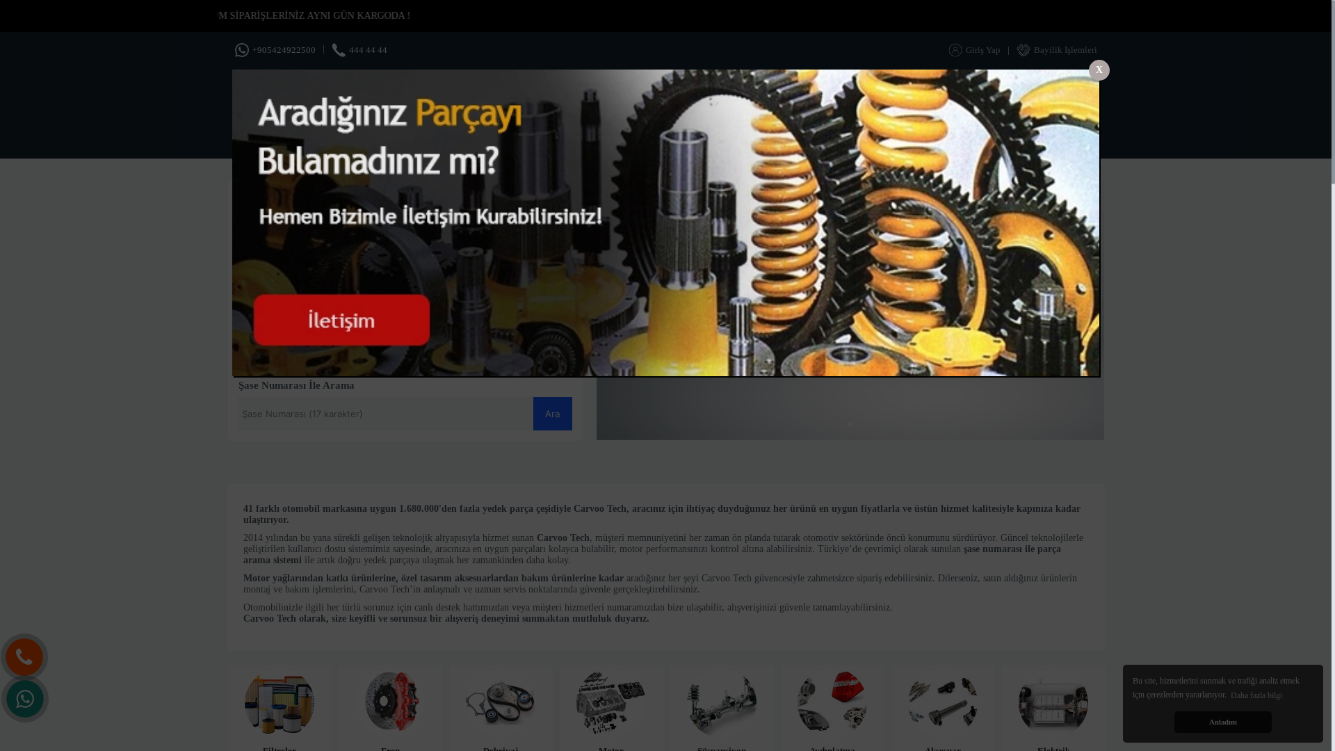 website screenshot of https://carvootech.com/