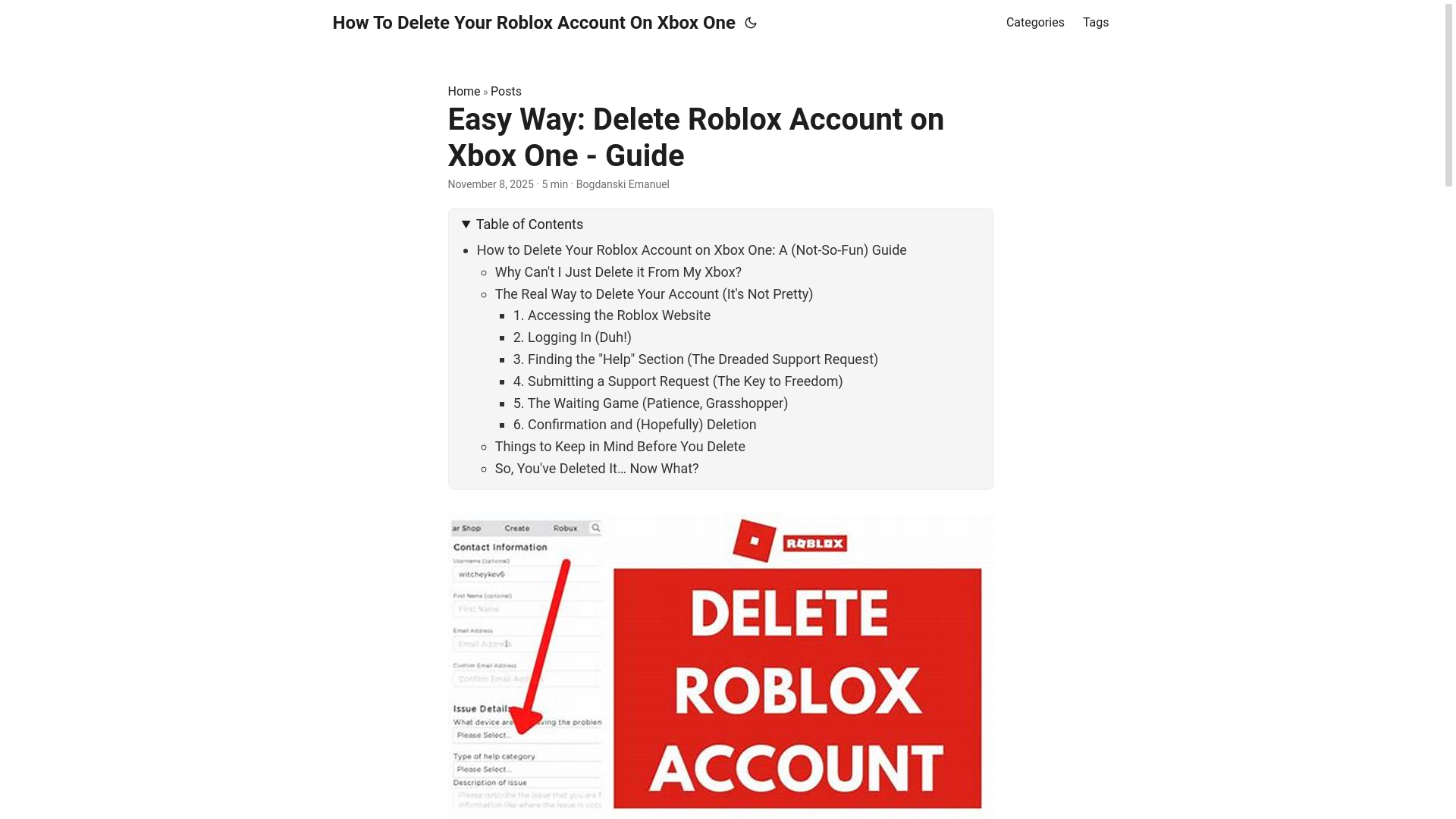 website screenshot of https://how-to-delete-your-roblox-account-on-xbox-one.pages.dev/