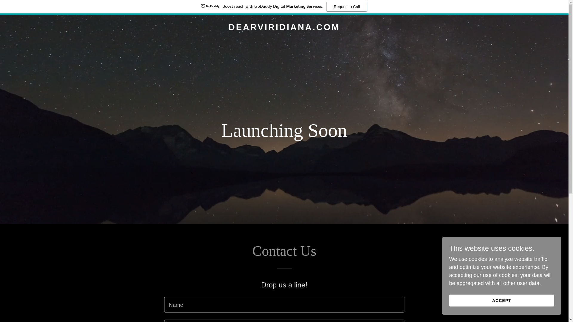 website screenshot of https://dearviridiana.com/