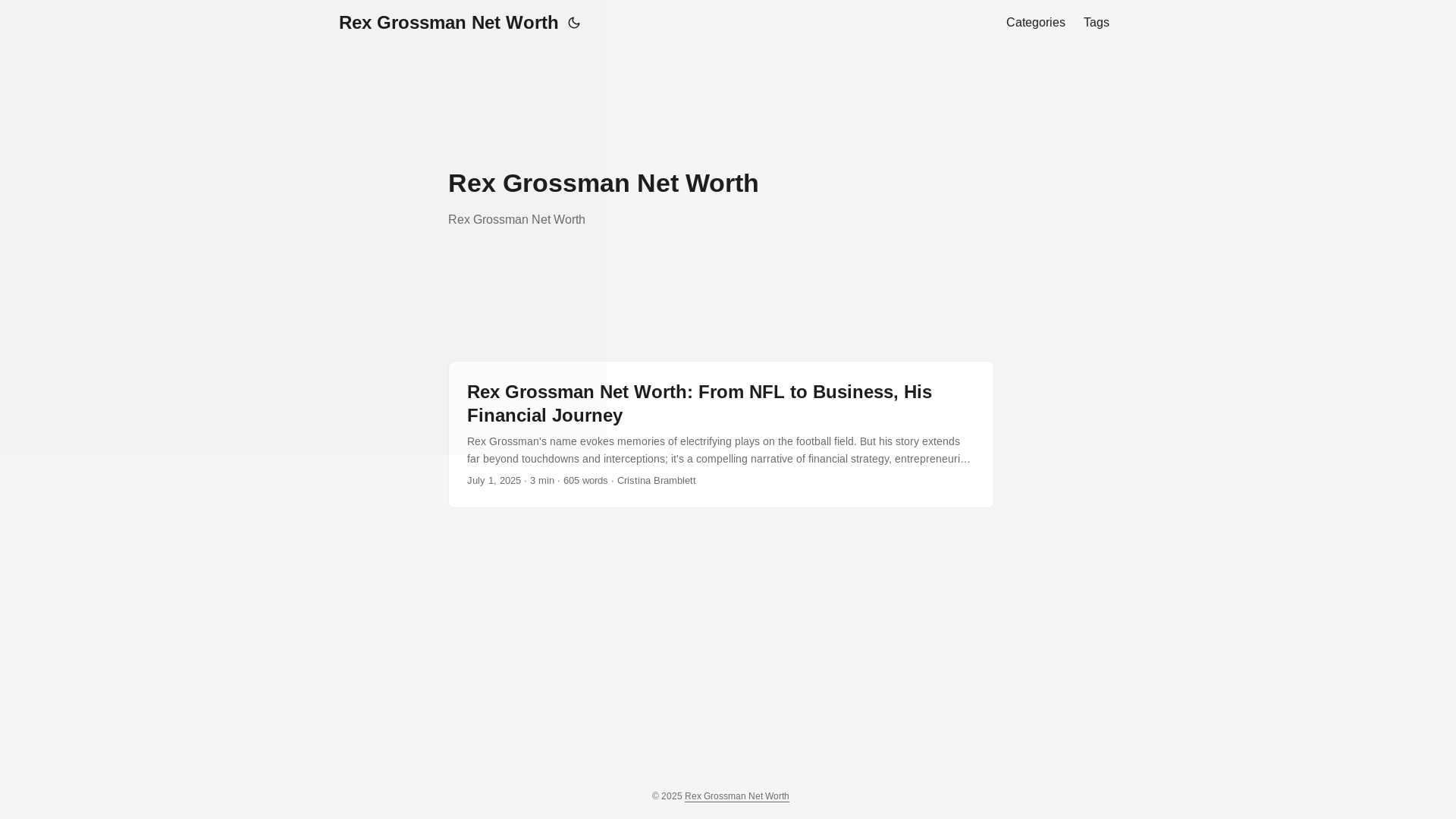 website screenshot of https://rex-grossman-net-worth.pages.dev/