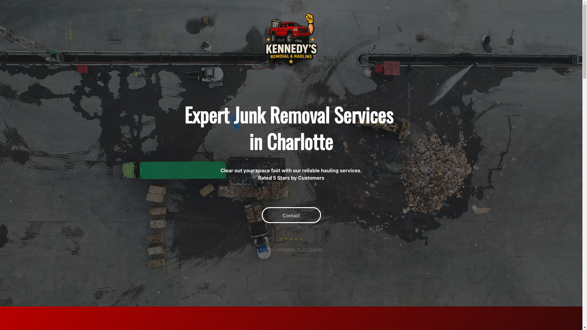 website screenshot of https://kennedyjunkremoval.com/