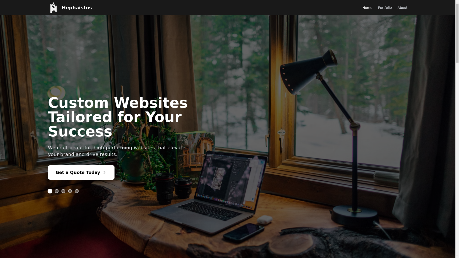 website screenshot of https://hephaistos-main-site.pages.dev/