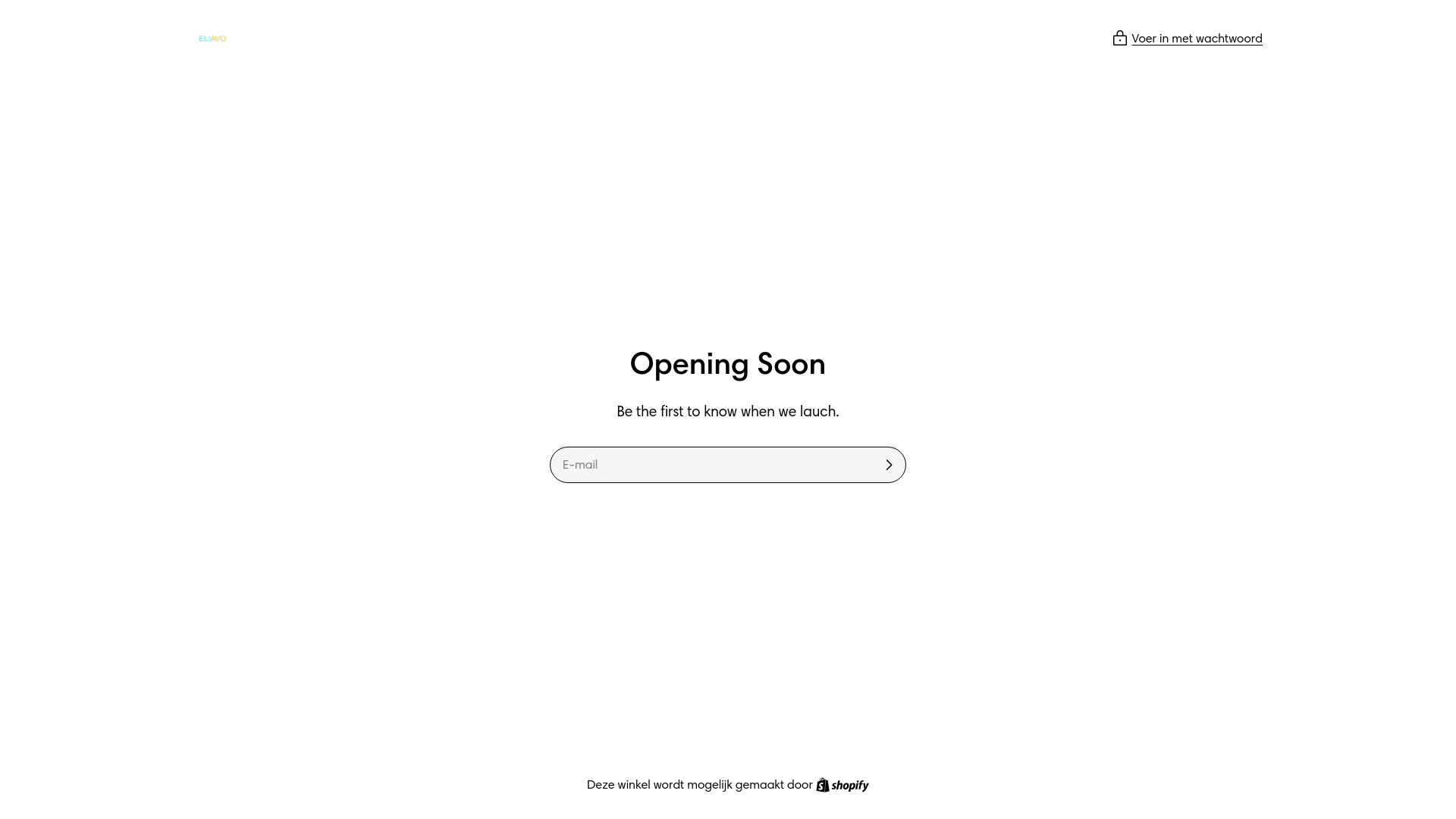 website screenshot of https://eliavo.nl/