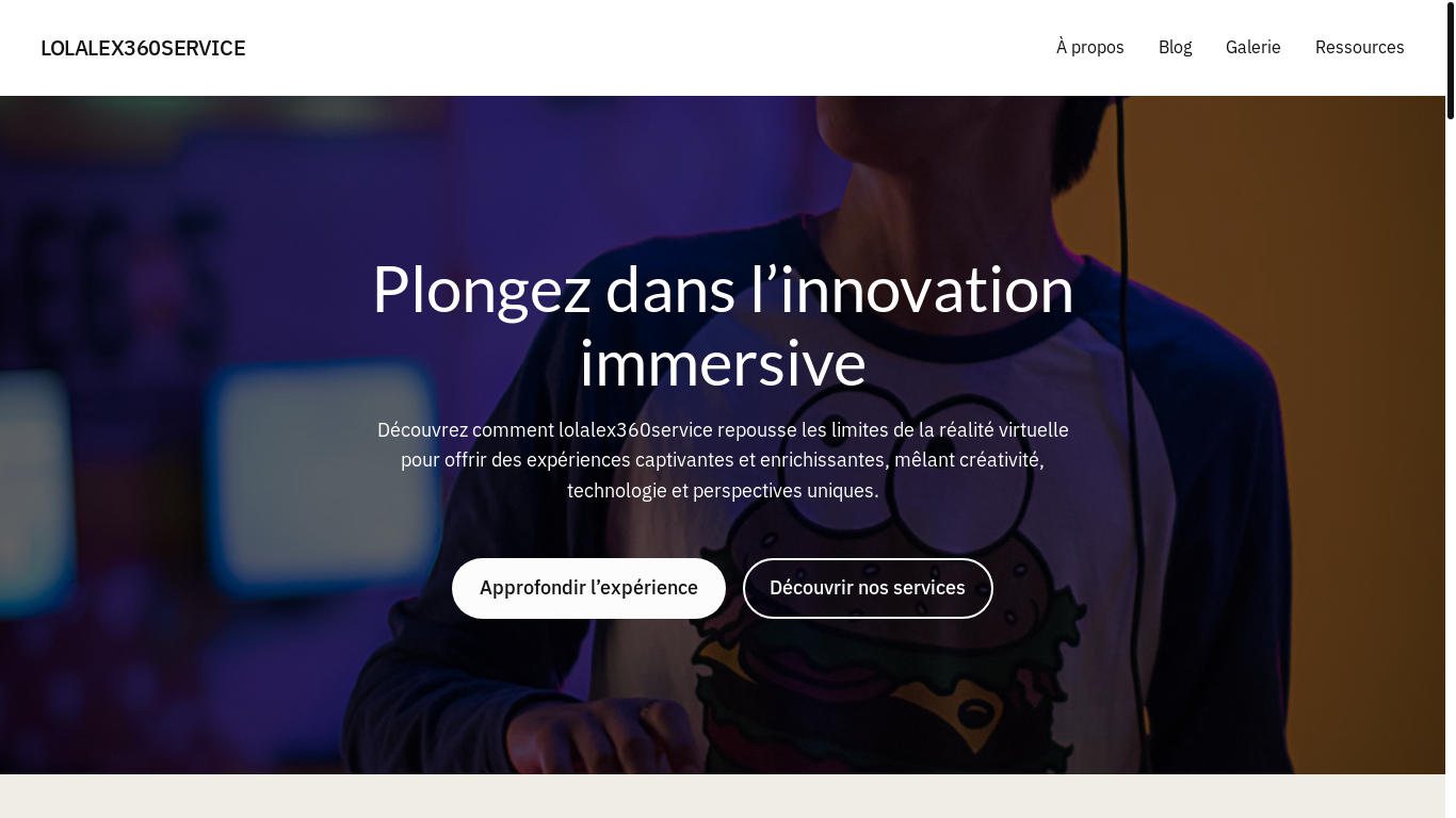 website screenshot of https://lolalex360service.fr/