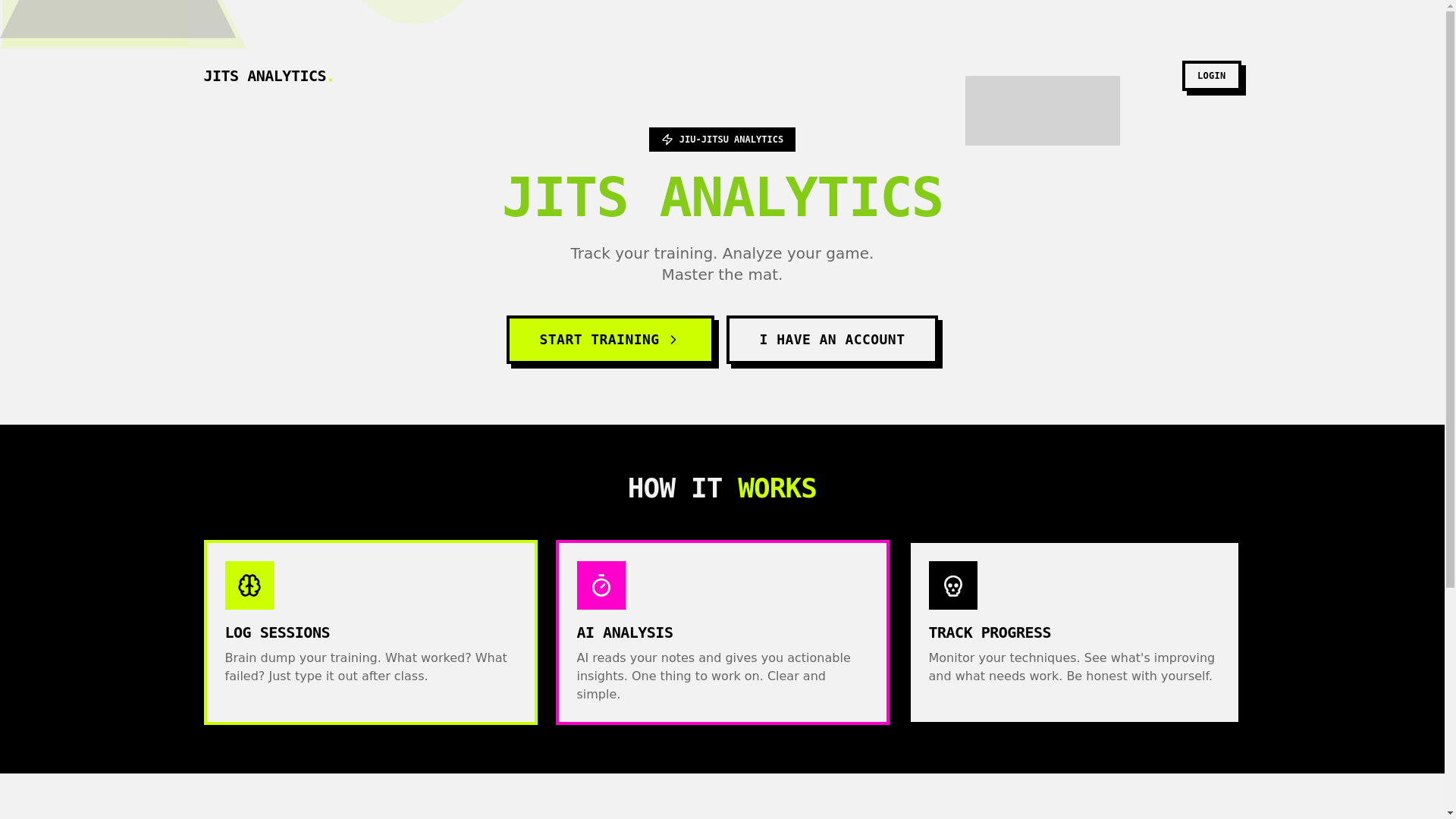website screenshot of https://jitsanalytics.com/