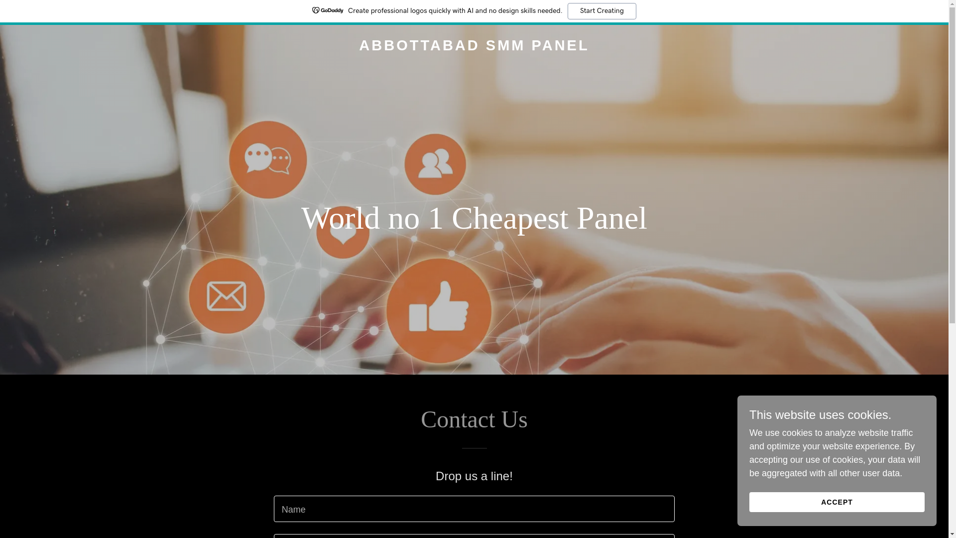 website screenshot of https://abbottabadsmmpanel.online/