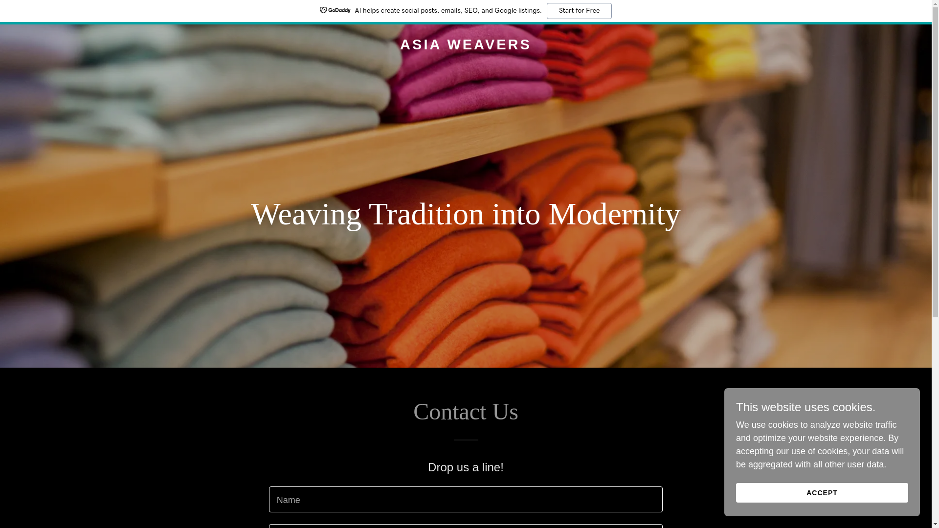 website screenshot of https://asiaweavers.com/