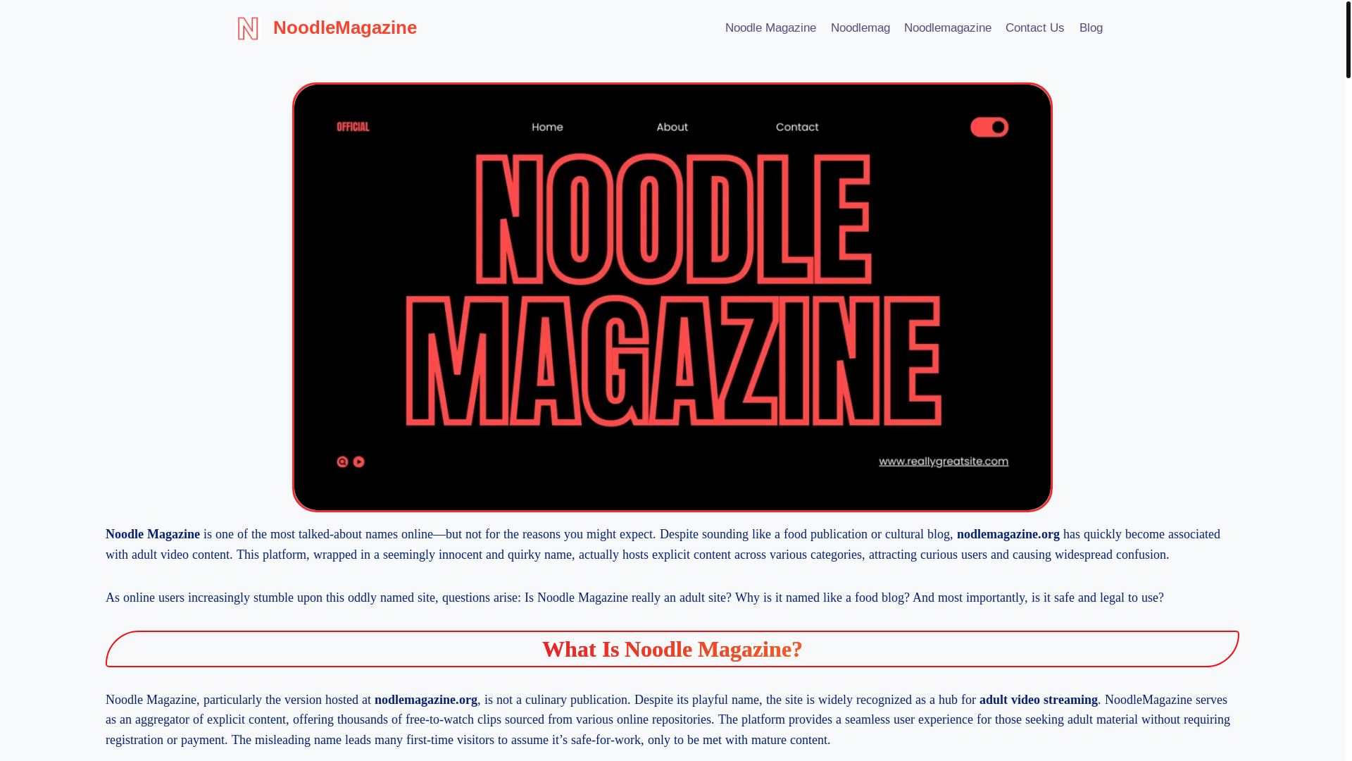 website screenshot of https://nodlemagazine.org/
