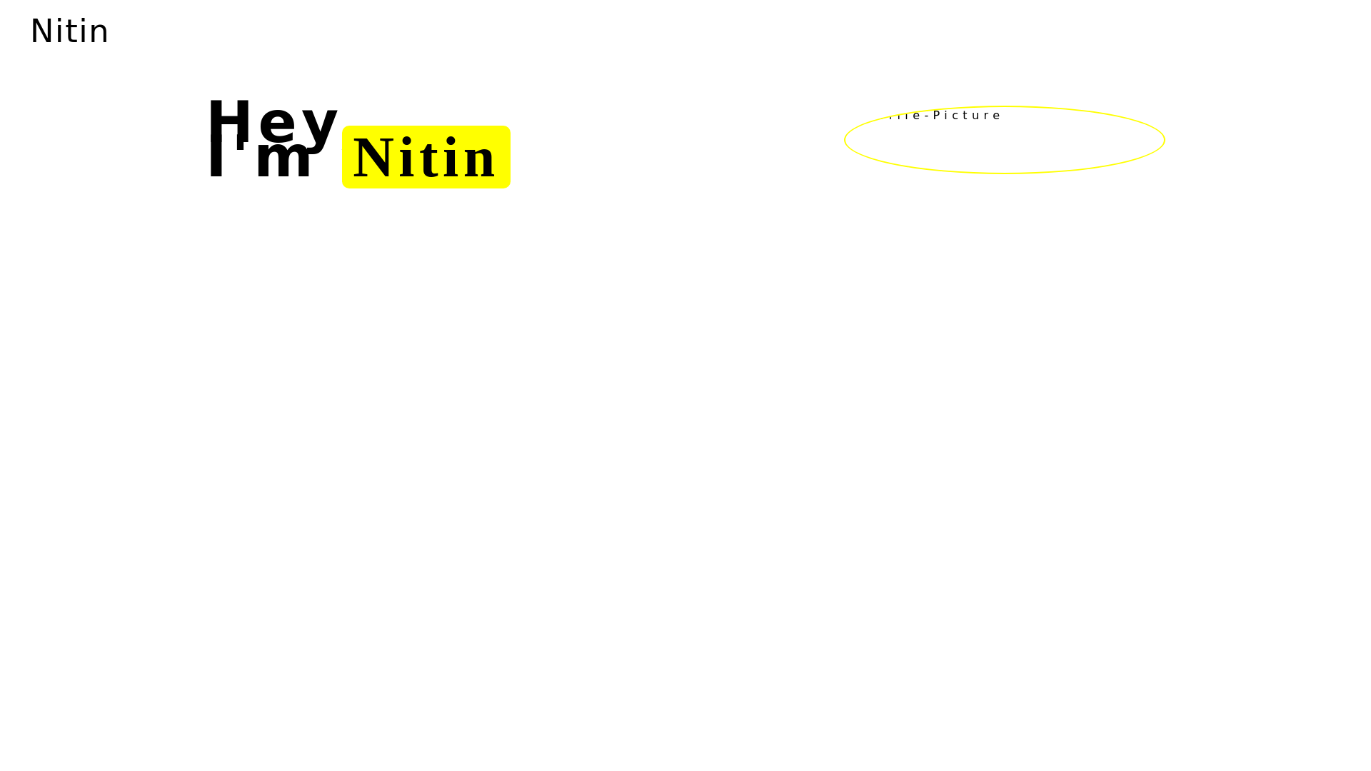website screenshot of https://nitinjagadish.dev/