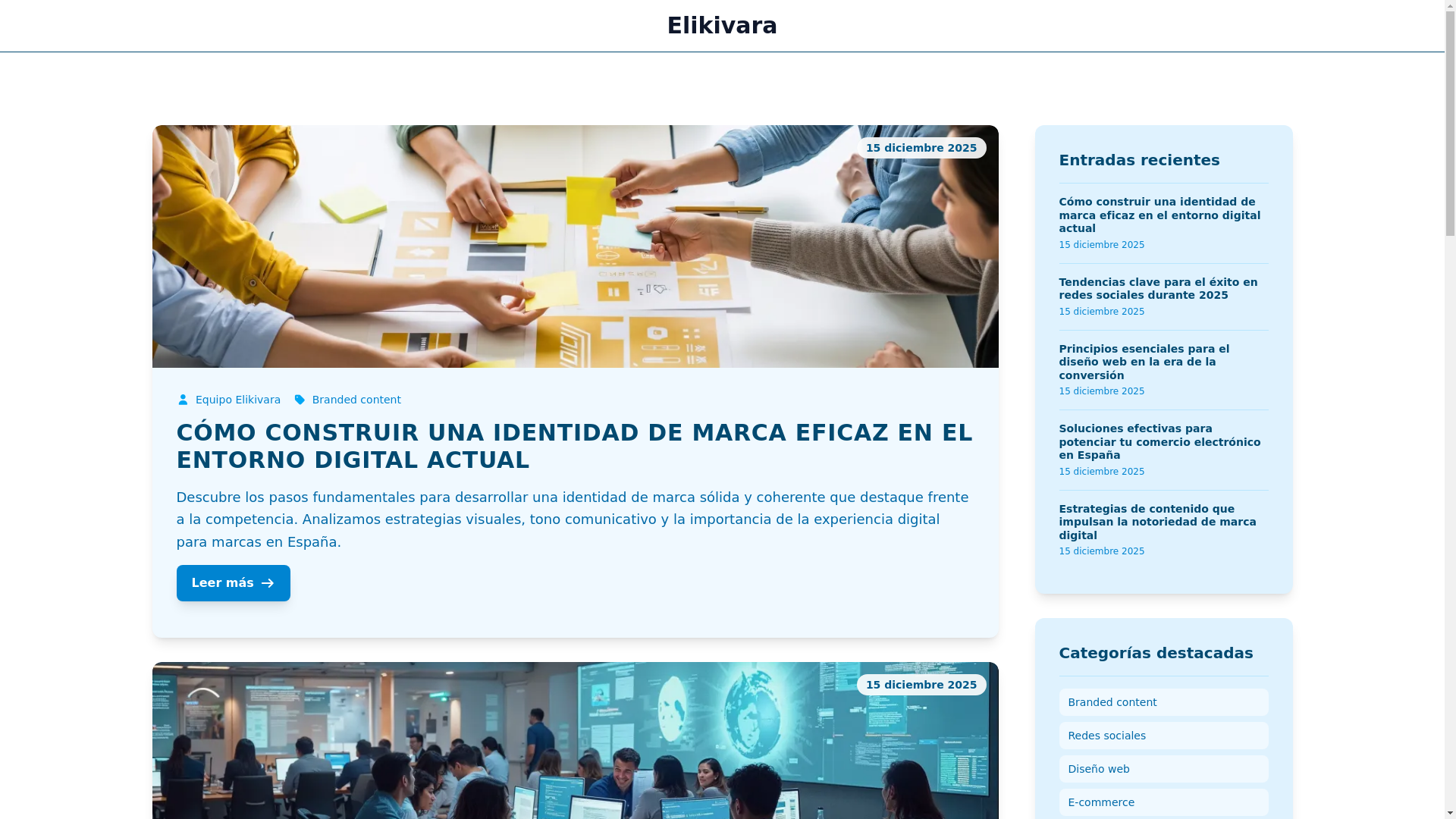 website screenshot of https://elikivara.world/