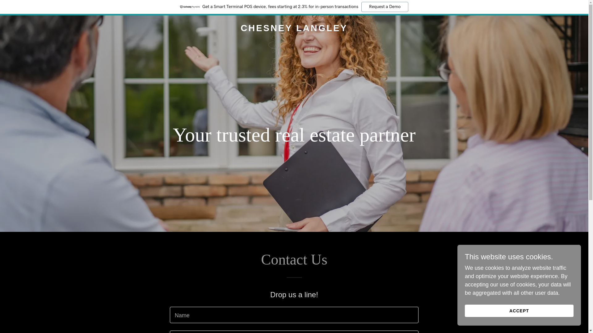 website screenshot of https://chesneylangley.com/