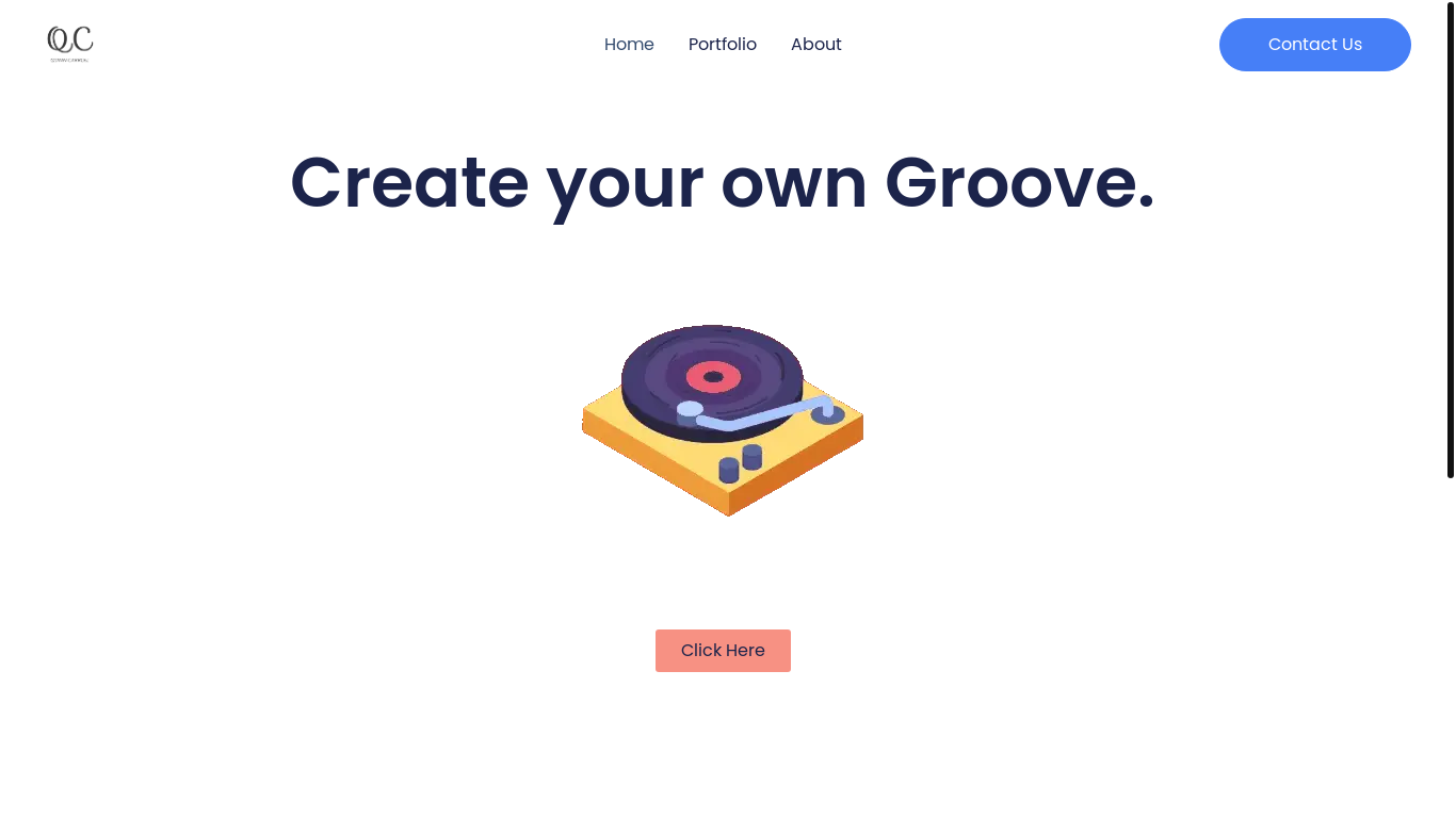 website screenshot of https://cubecarroll.com/