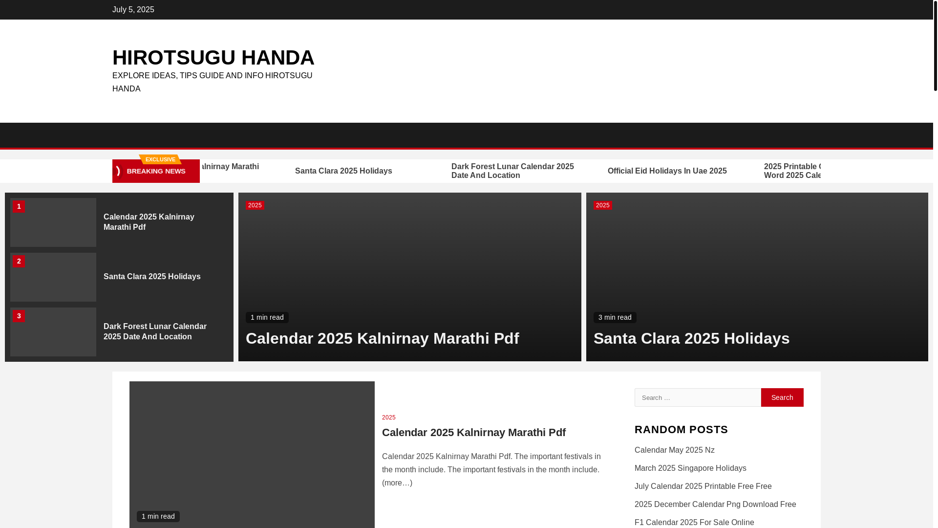 website screenshot of https://hirotsuguhanda.pages.dev/