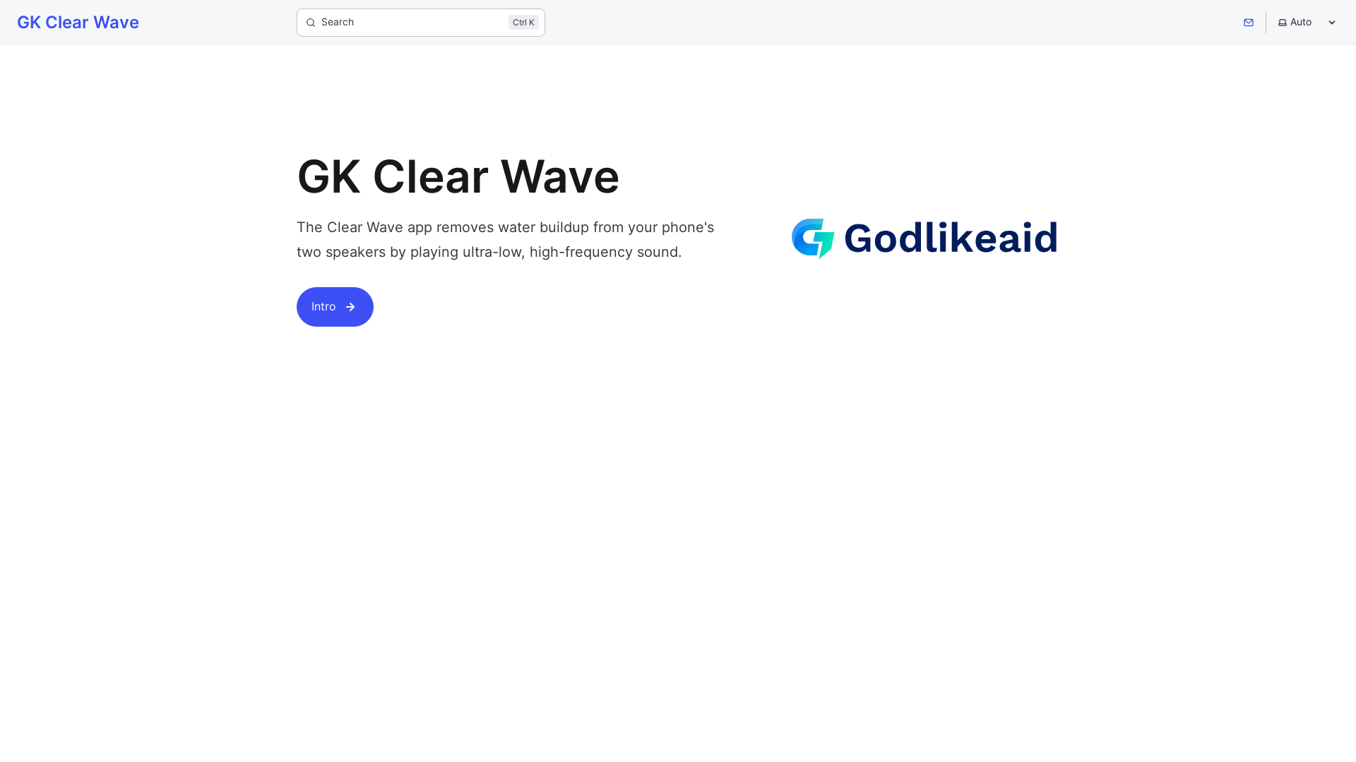 website screenshot of https://com-godlikeaid-clearwave.pages.dev/