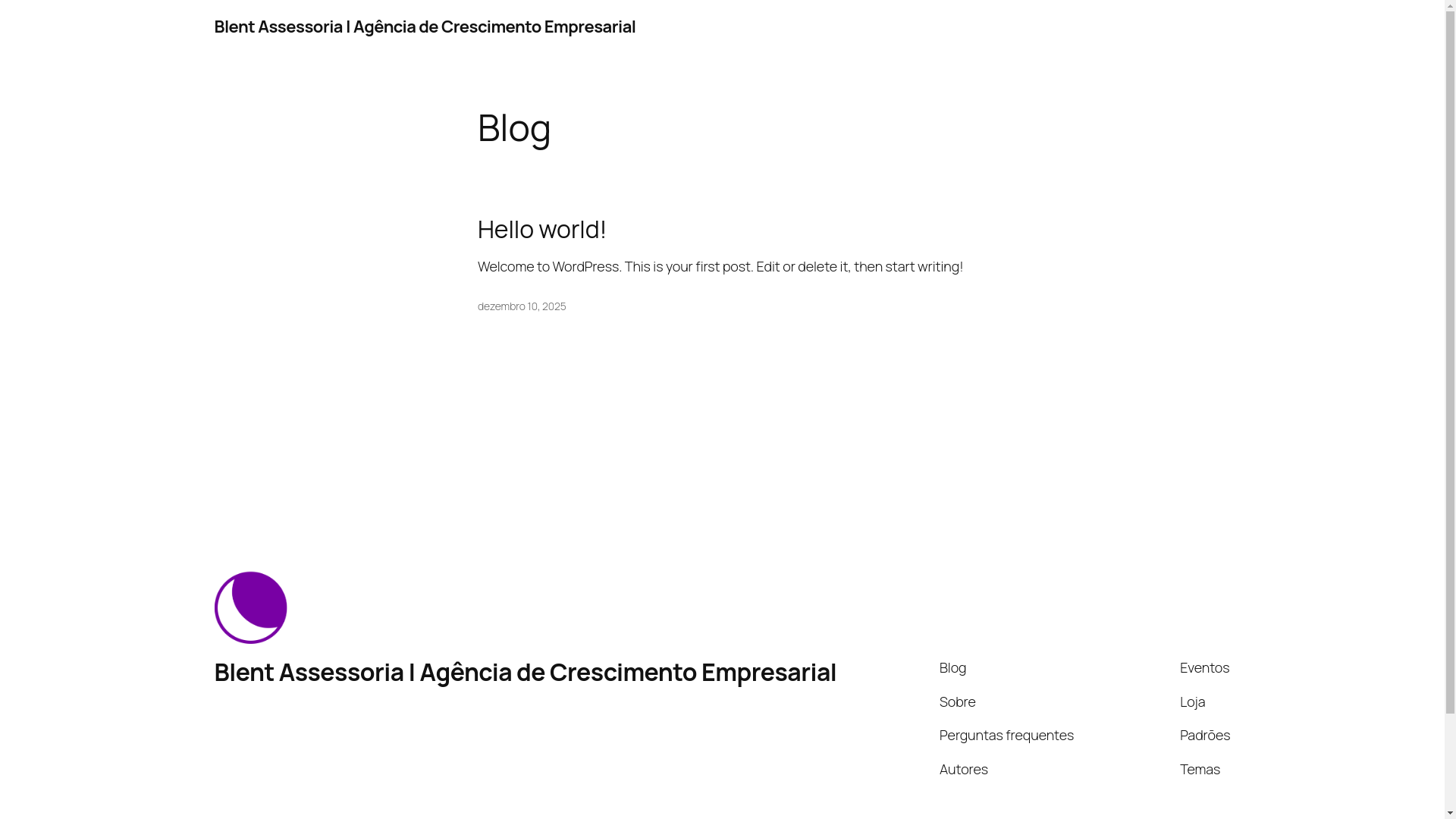 website screenshot of https://assessoriablent.com/
