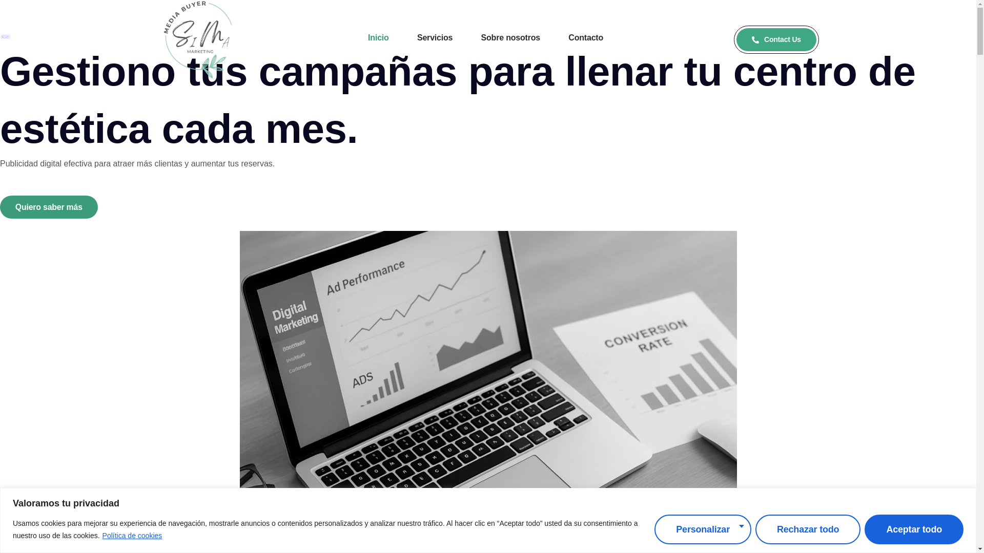 website screenshot of https://simamarketing.es/