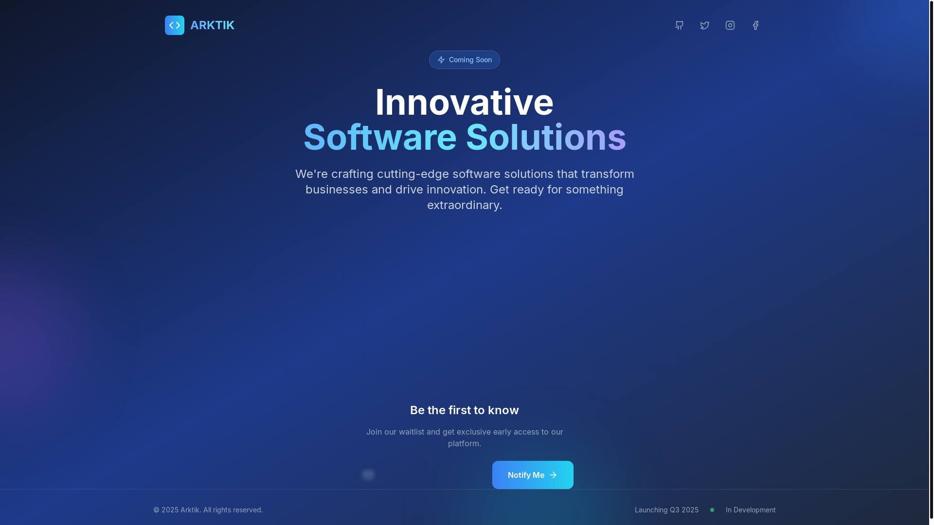 website screenshot of https://arktik.id/