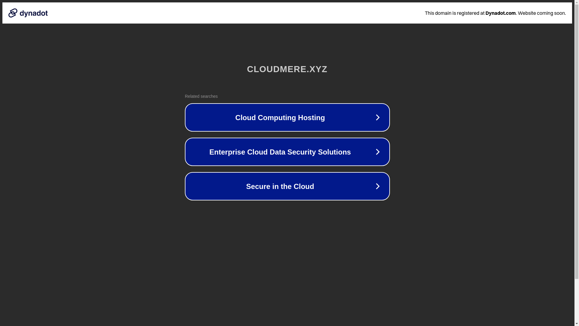 website screenshot of https://cloudmere.xyz/