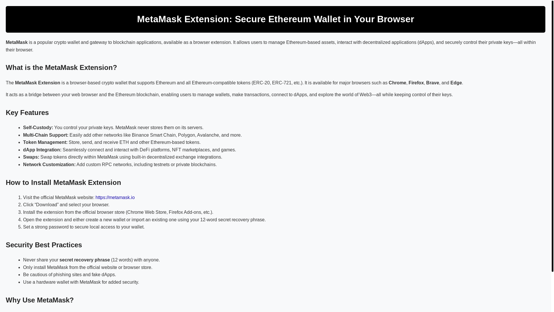 website screenshot of https://mtamask-ext.pages.dev/