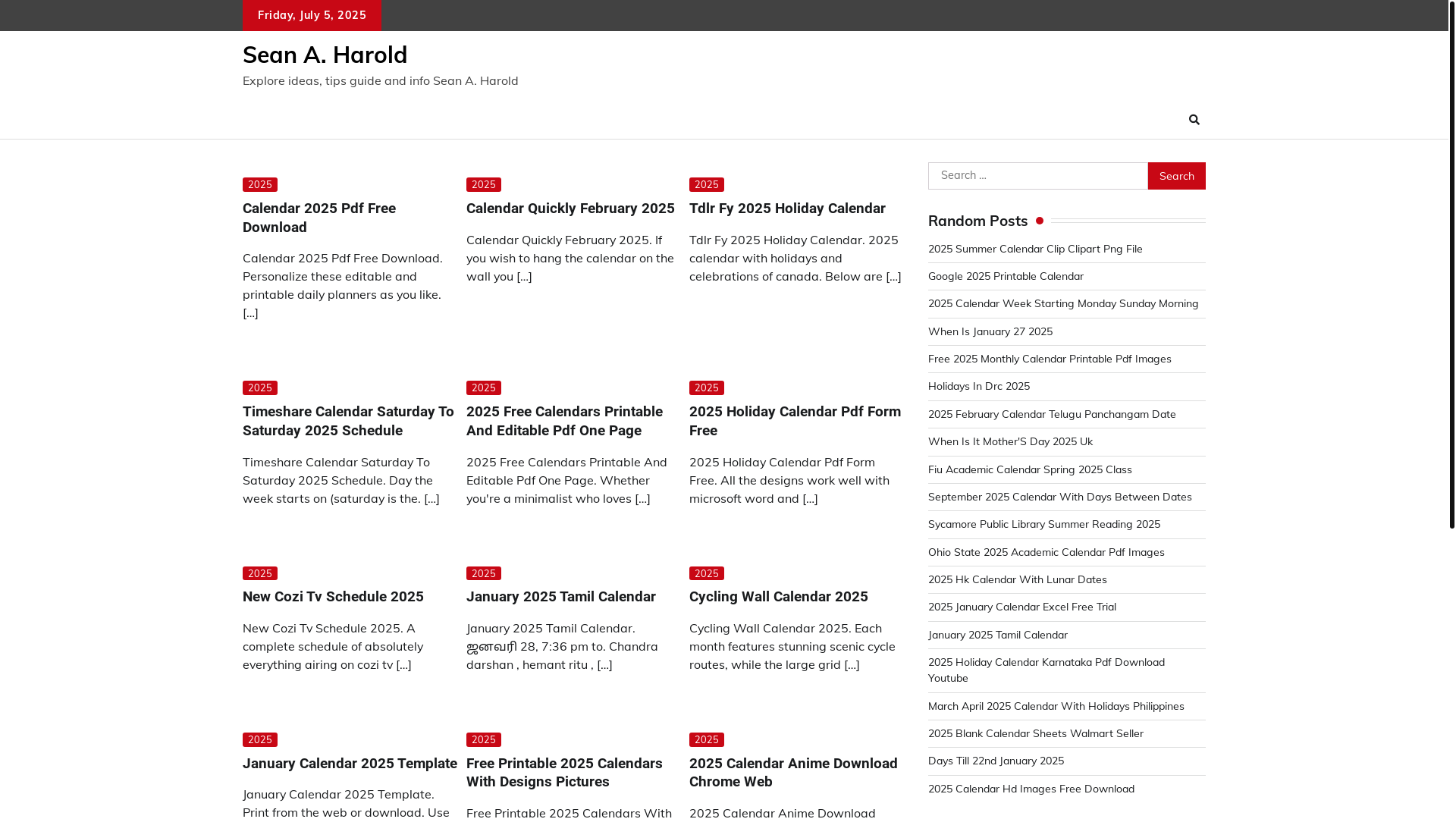 website screenshot of https://seanaharold.pages.dev/