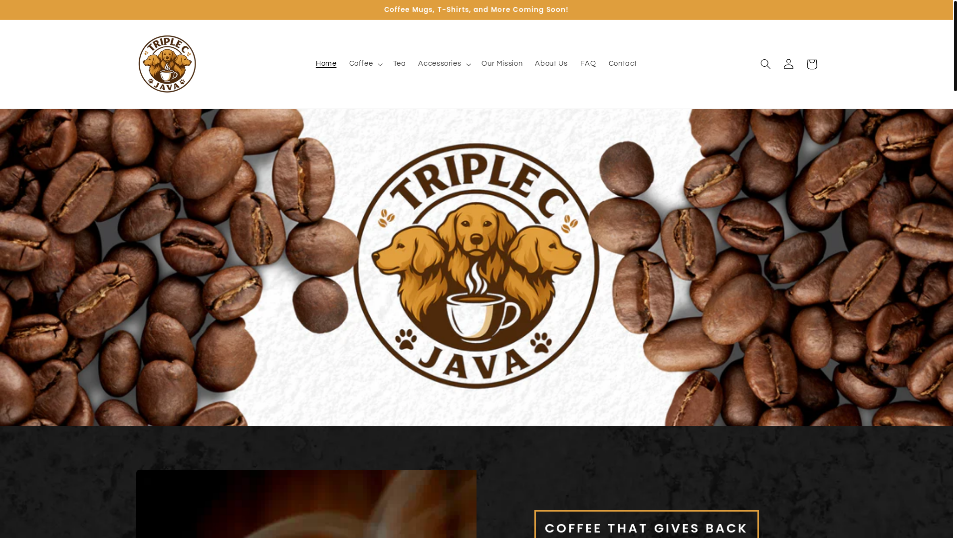 website screenshot of https://byteandbarkbrew.com/