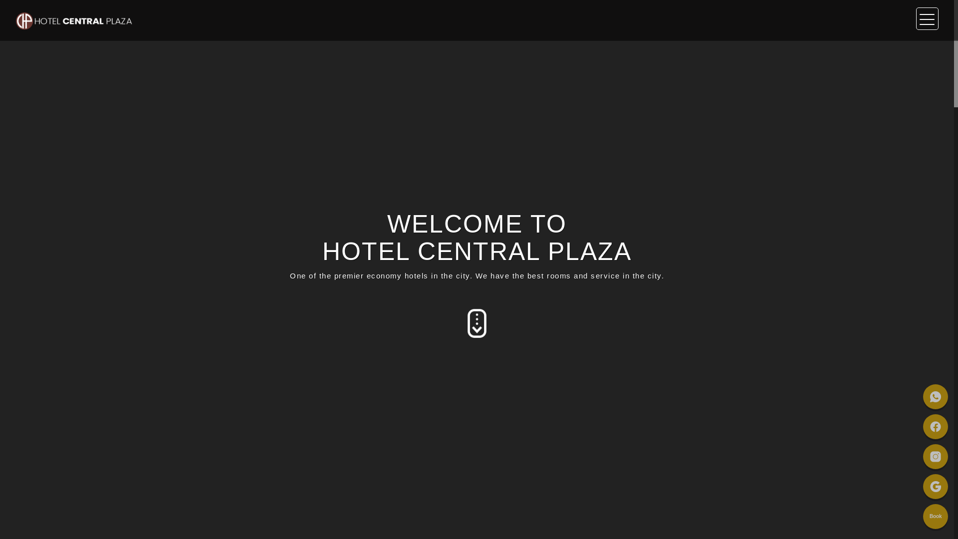 website screenshot of https://hotelcentralplazaslg.com/