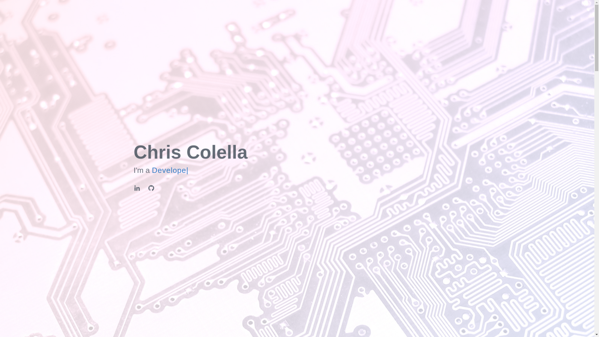 website screenshot of https://chris-colella.com/