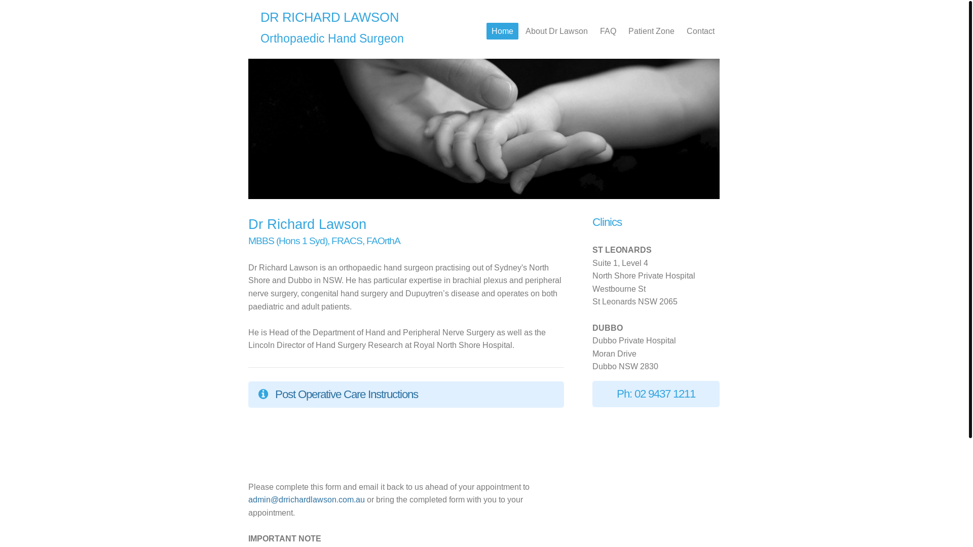 website screenshot of https://drrichardlawson.online/