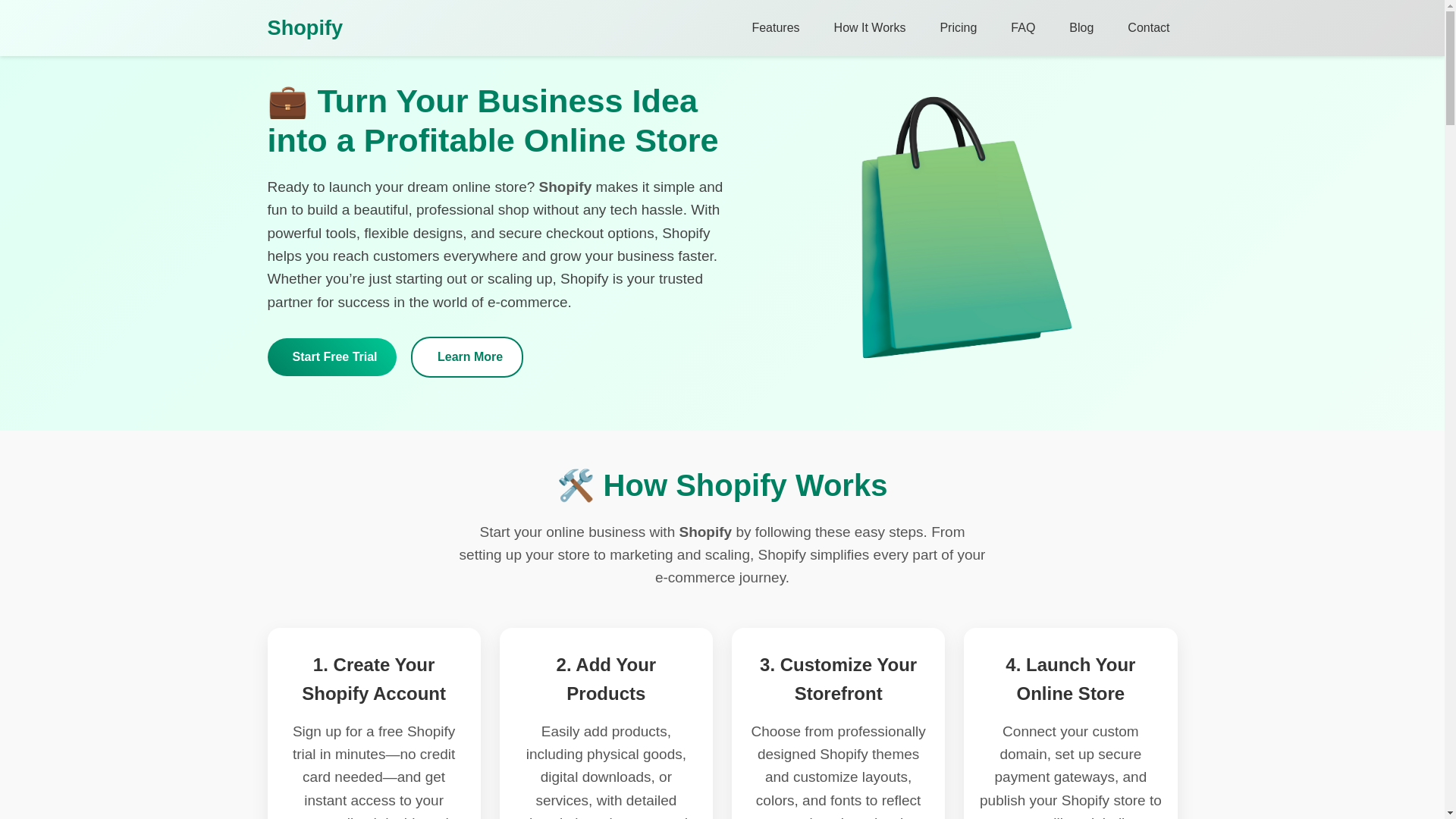 website screenshot of https://shopfyaccount.app/