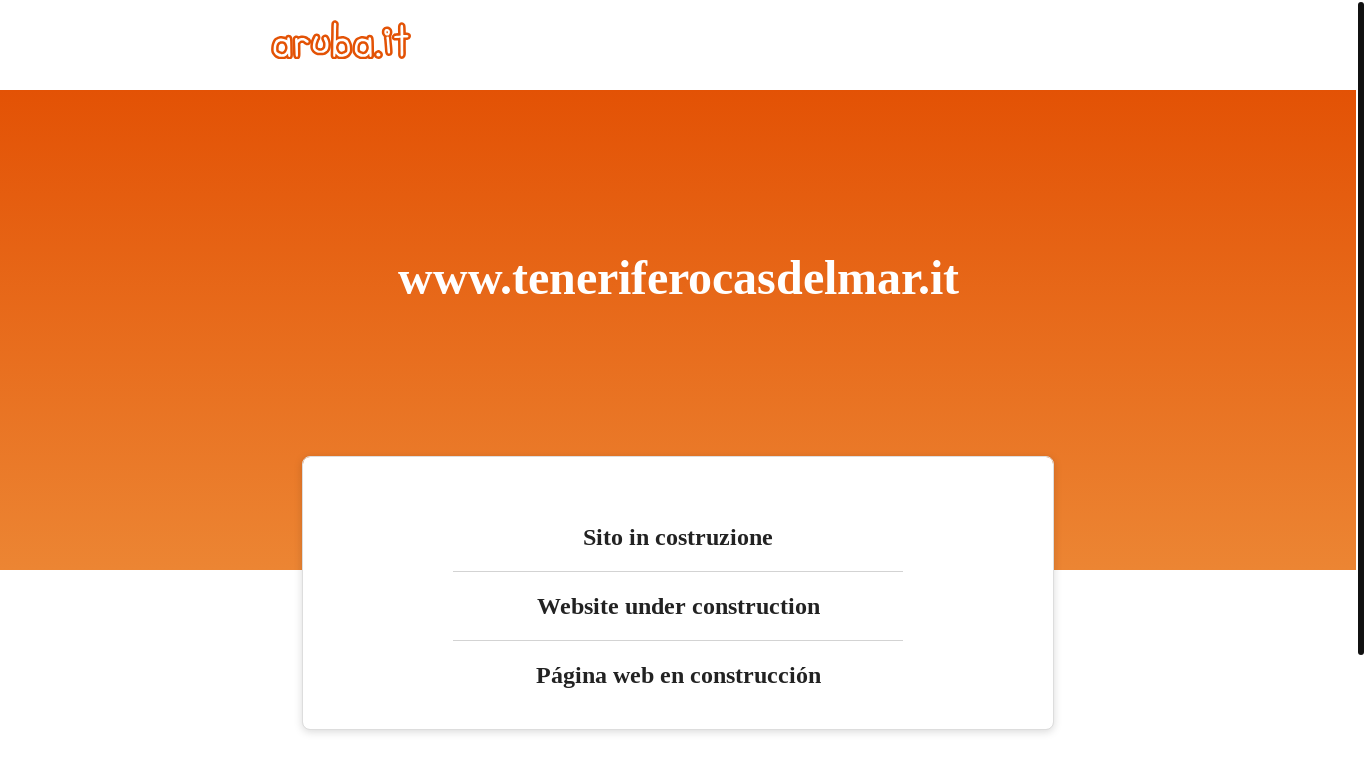website screenshot of https://teneriferocasdelmar.it/