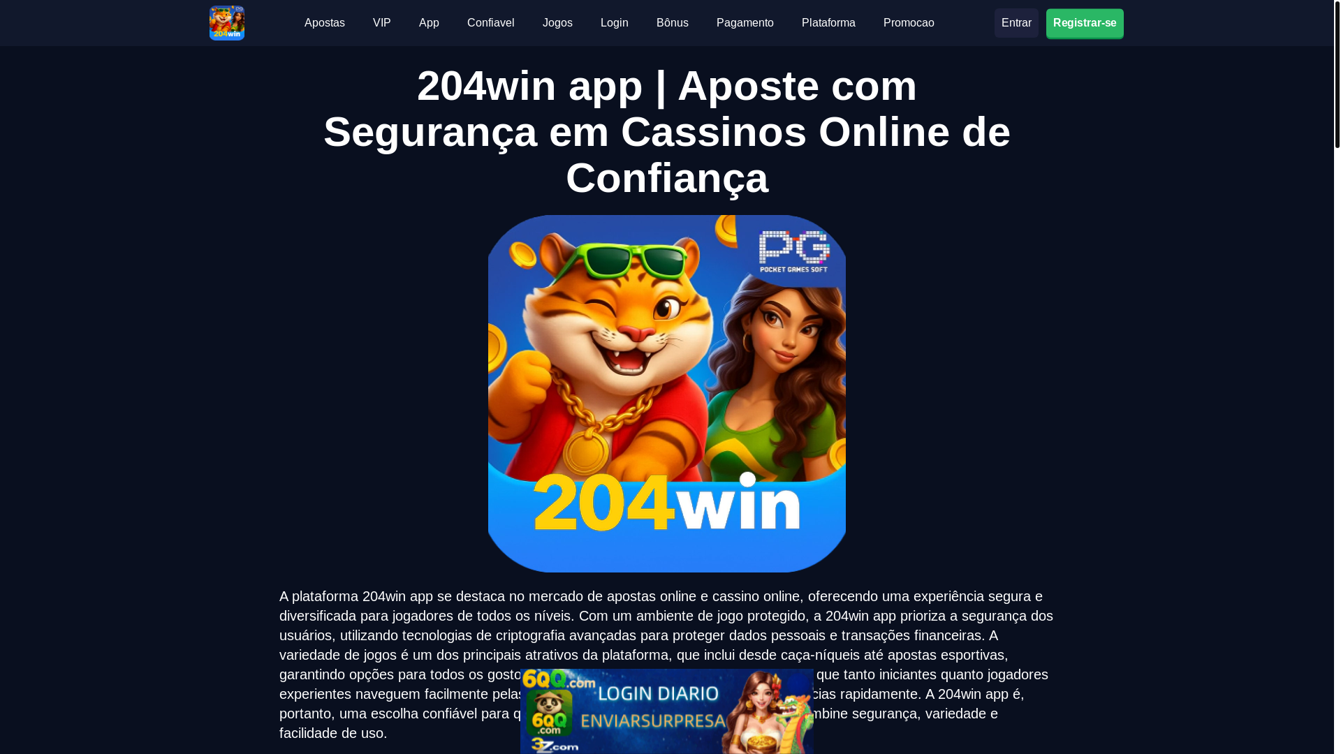 website screenshot of https://204winapp.com/