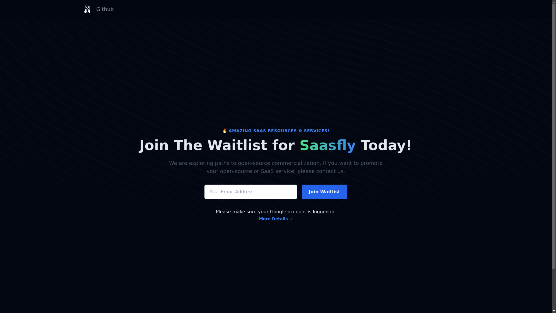 website screenshot of https://waitlist-8bi.pages.dev/