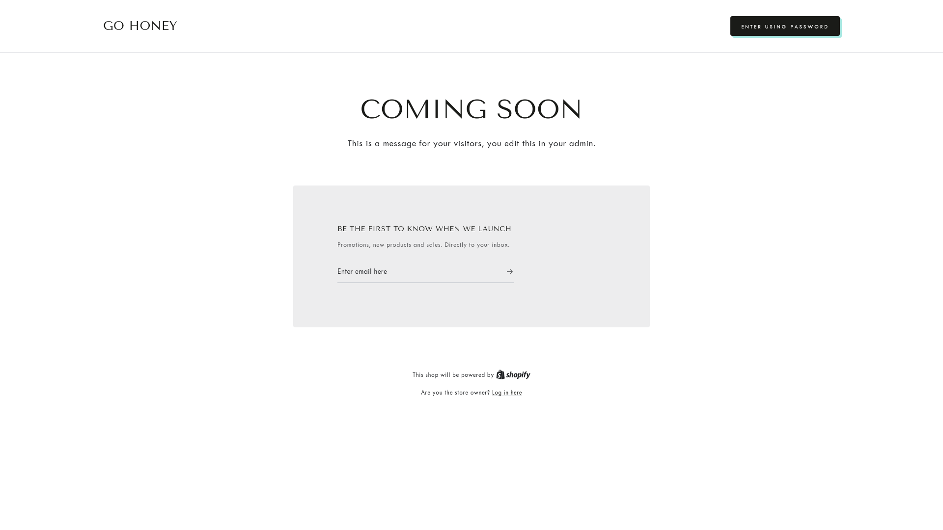 website screenshot of https://go2honey.com/