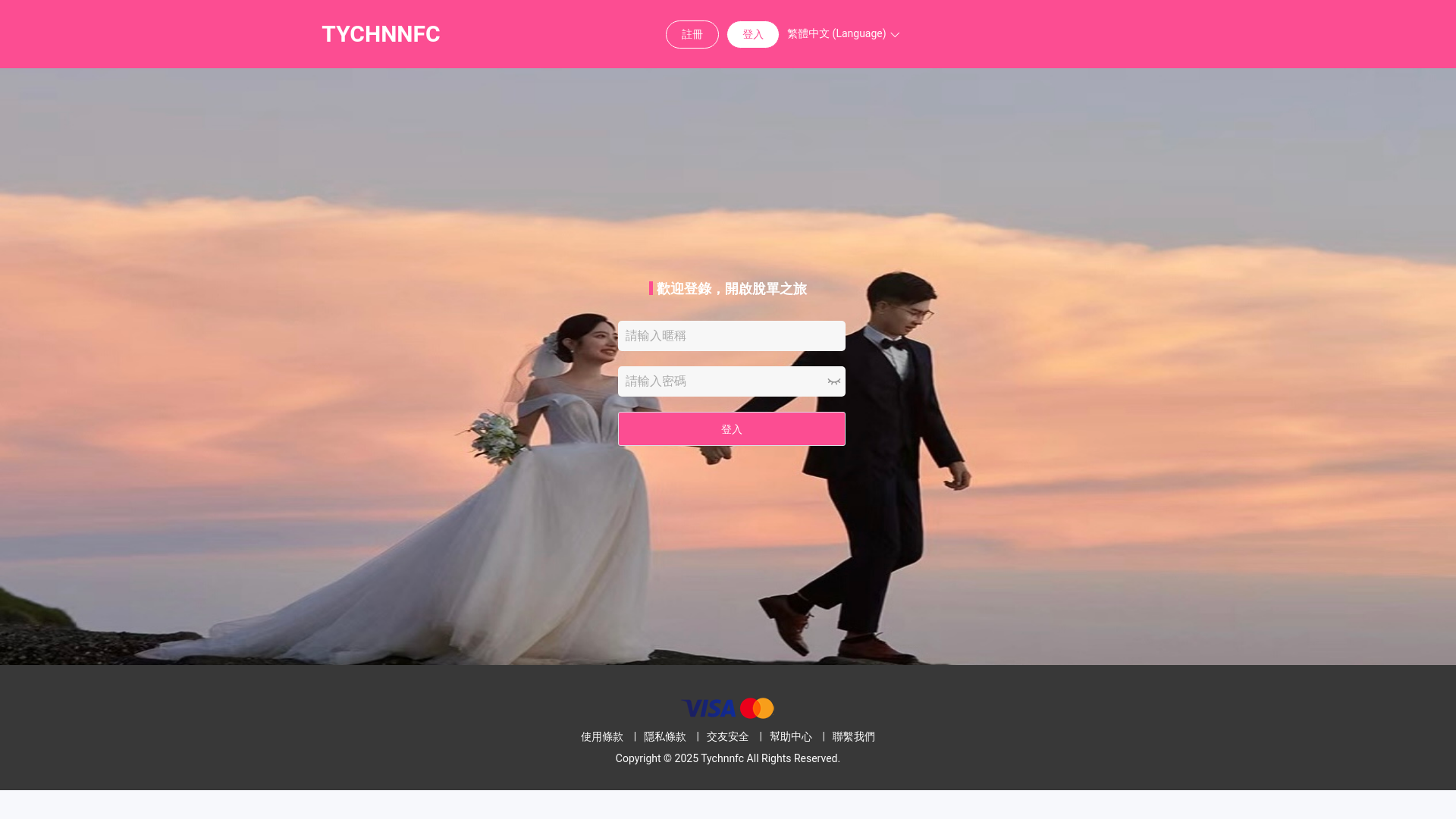 website screenshot of https://tychnnfc.com/