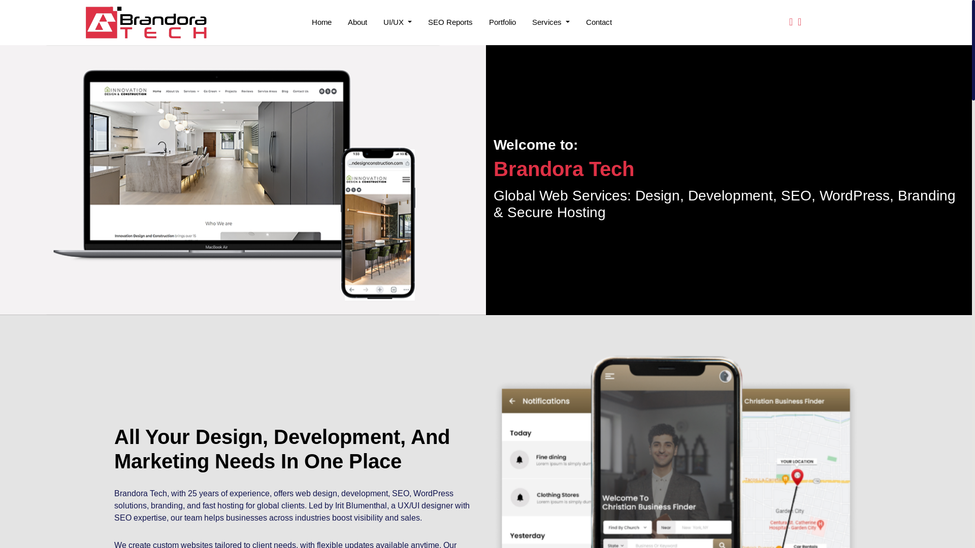 website screenshot of https://brandoratech.us/