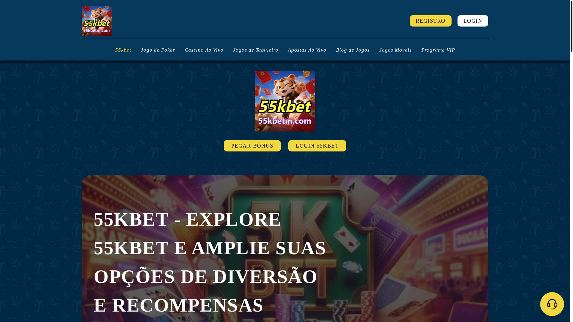 website screenshot of https://55kbetm.com/