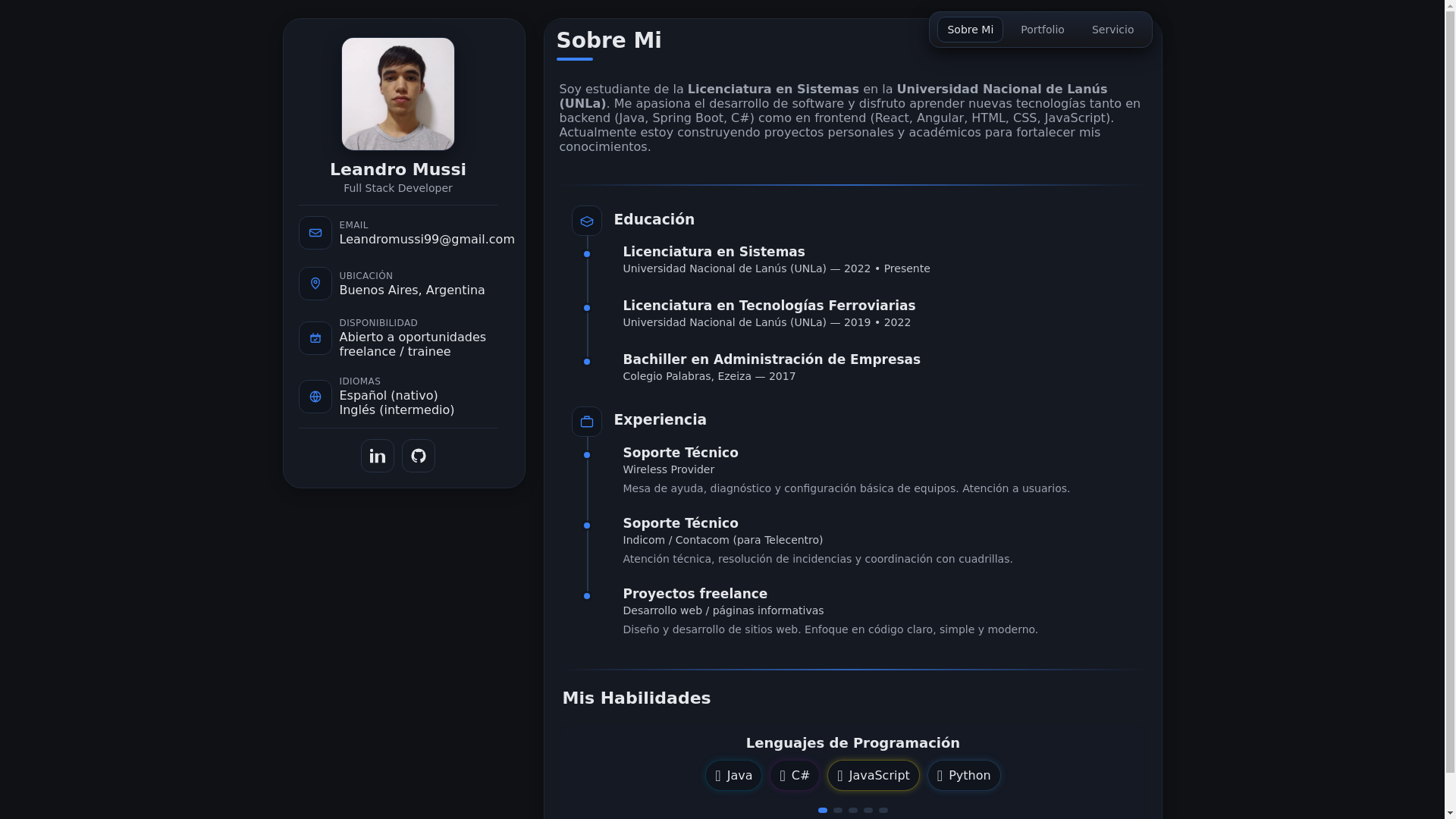 website screenshot of https://lm-portfolio-eyg.pages.dev/